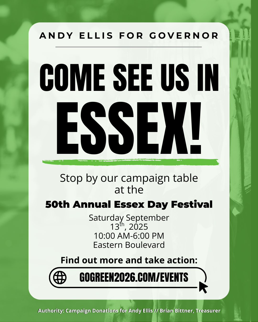 Catch the Campaign at The Essex Day Festival