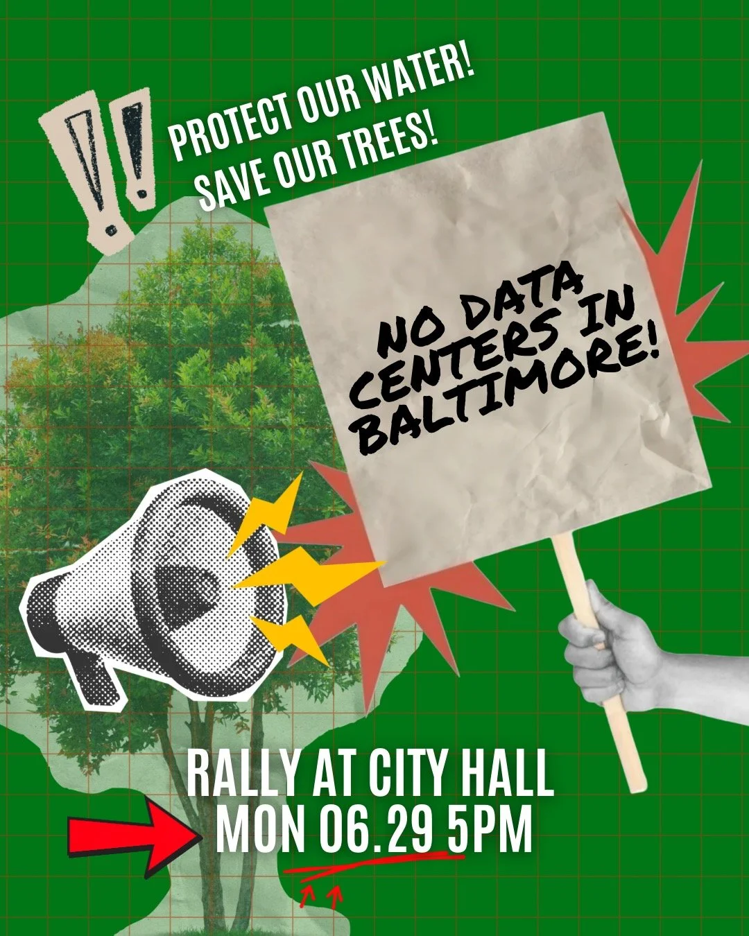 No Data Centers Rally - Baltimore