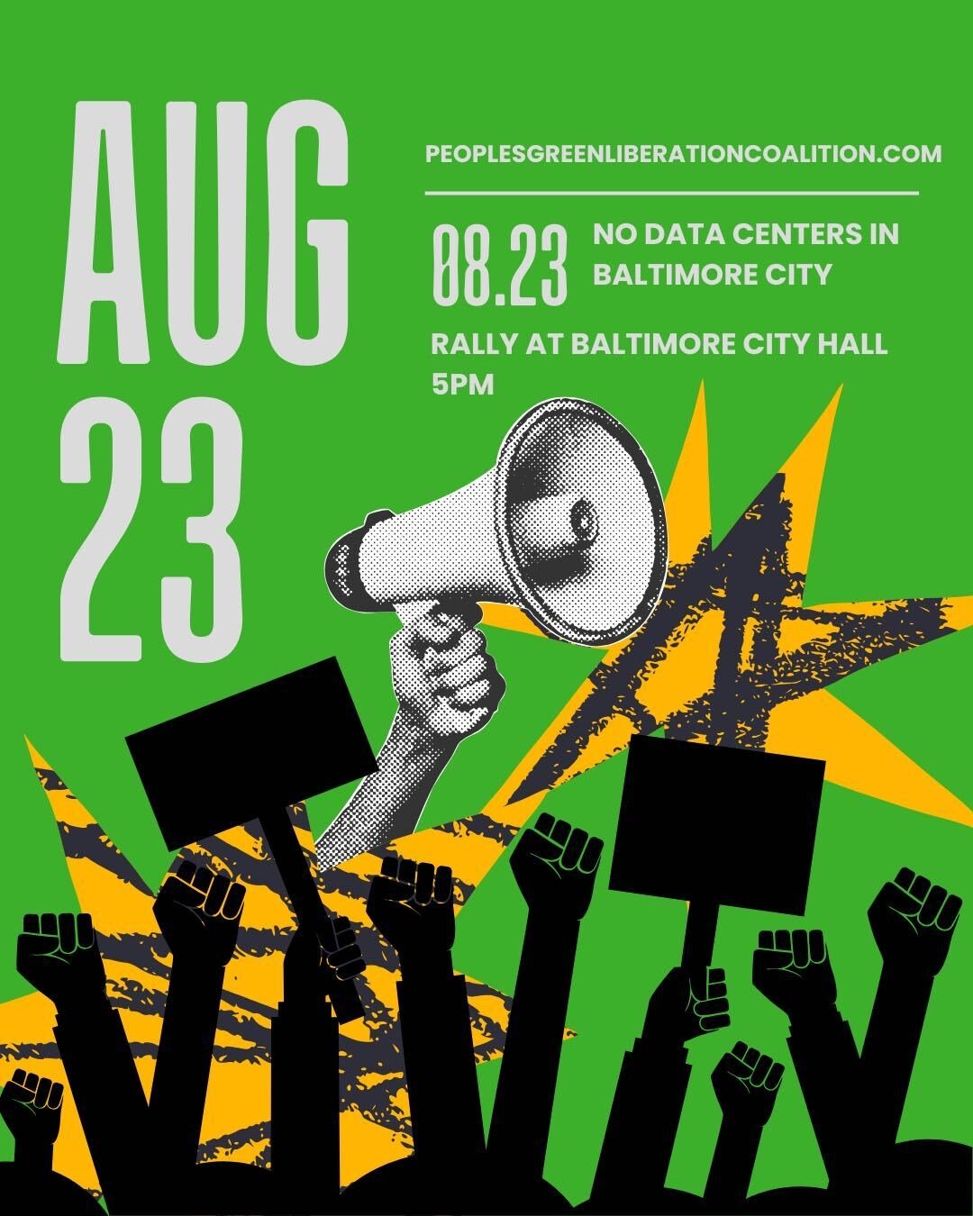 No Data Centers in Baltimore City Rally