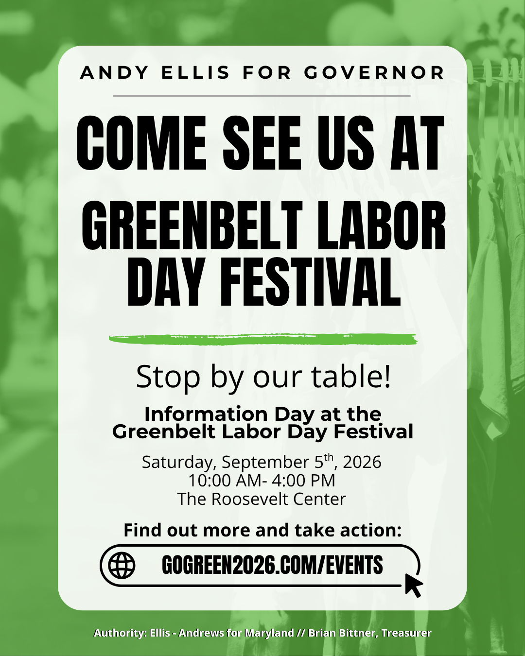 Greenbelt Labor Day Festival - Information Day