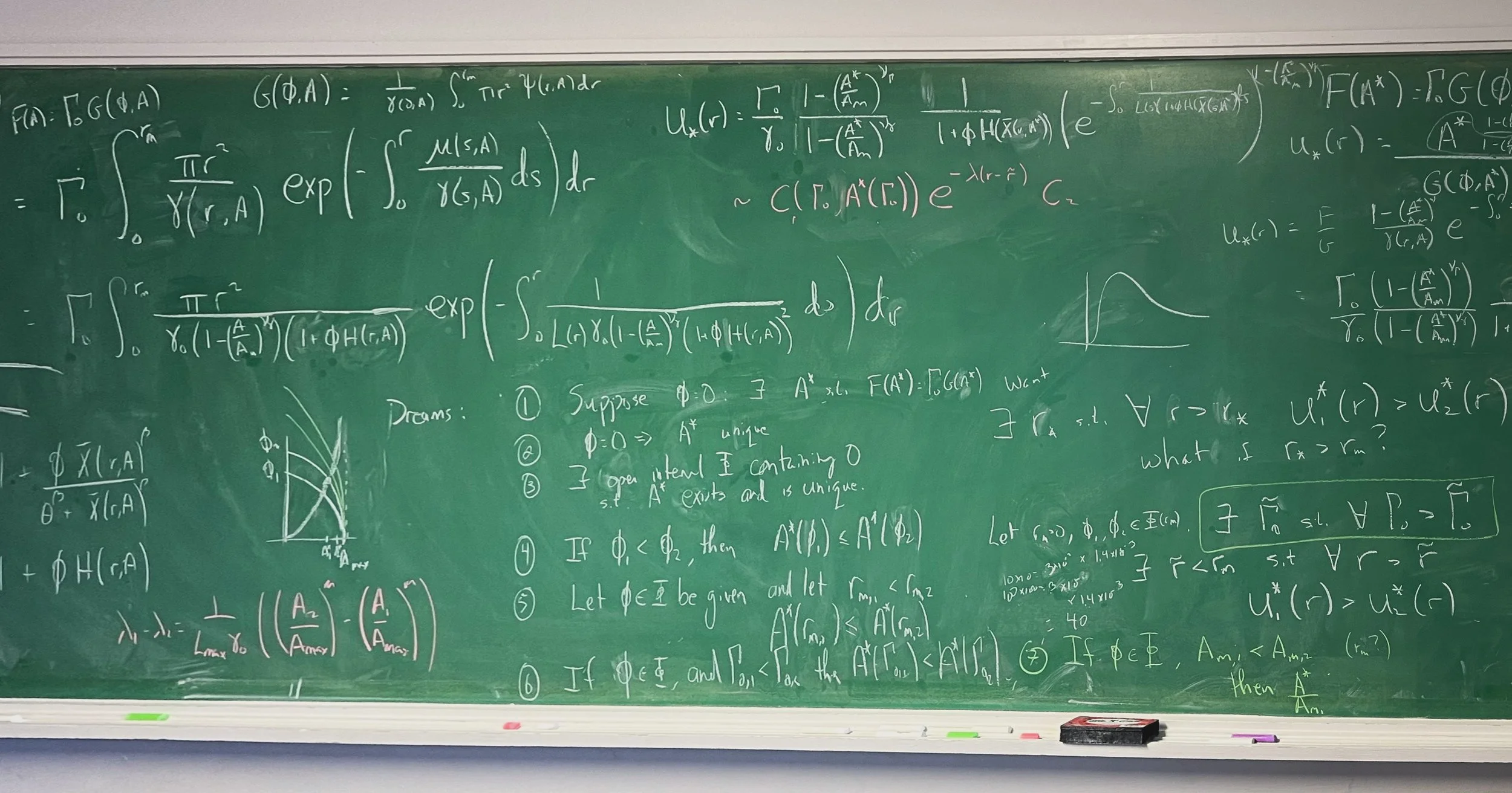 Jan 4, 2024: Work-in-progress with Louis Nass. Mathematical, what would it take to prove that systems with deleterious inhabitants will lead to more large corals? Something like this. Not quite a classical asymptotic analysis, but still there seems t