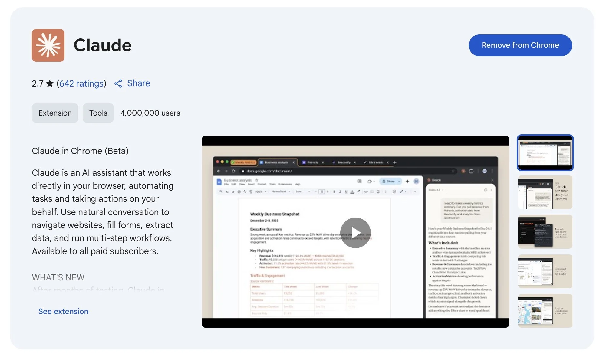 Meet Your New AI Assistant: Claude Chrome Extension