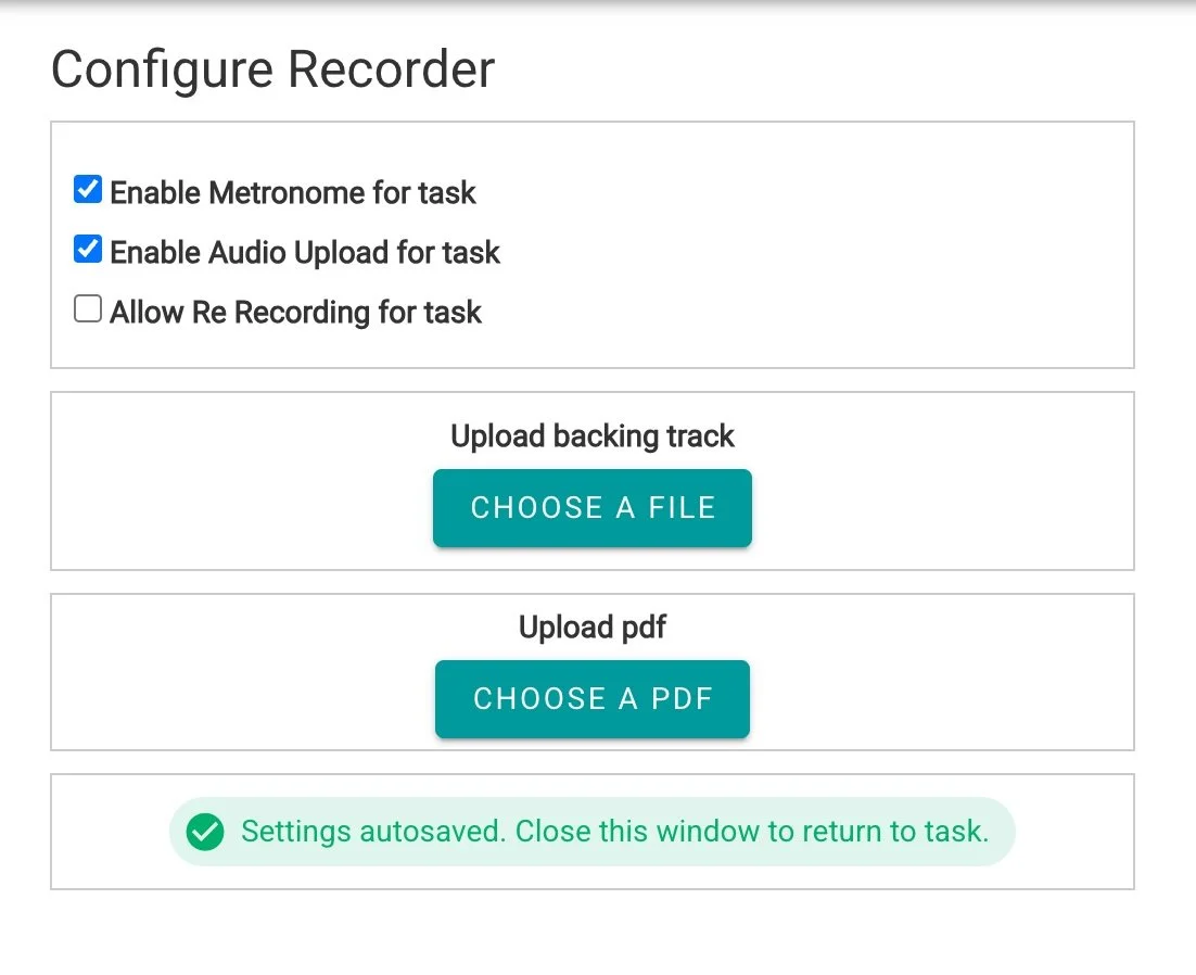 Tool: The MusicFirst Recorder