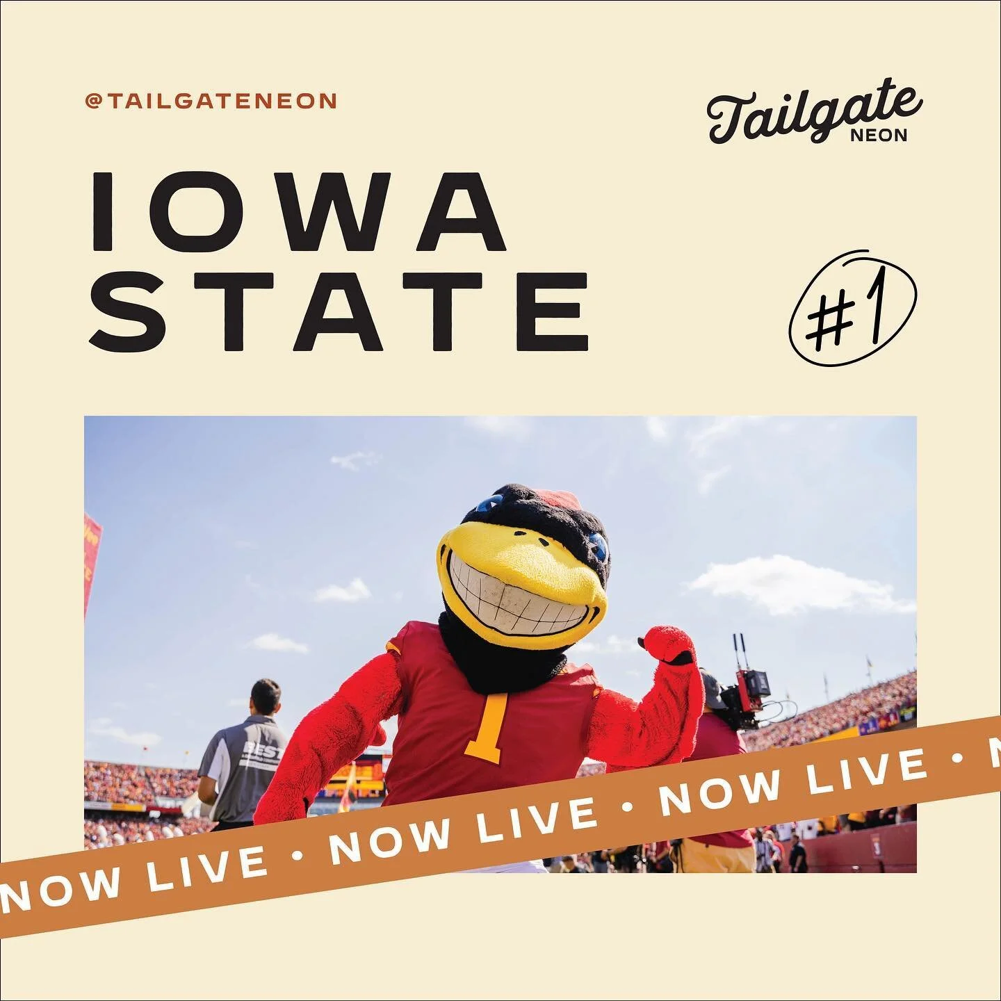 the site is LIVE! you can now shop our first product, the Iowa State Logo sign.🌪️ there will be many more schools added very soon. let us know what school you want to see next with the link in bio or comment below!

#officiallylicensed #collegiateLE