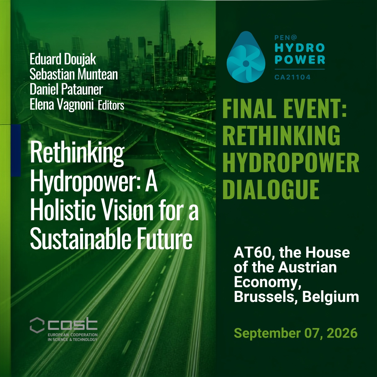 Rethinking Hydropower: PEN@Hydropower to Conclude with Final Dialogue in Brussels