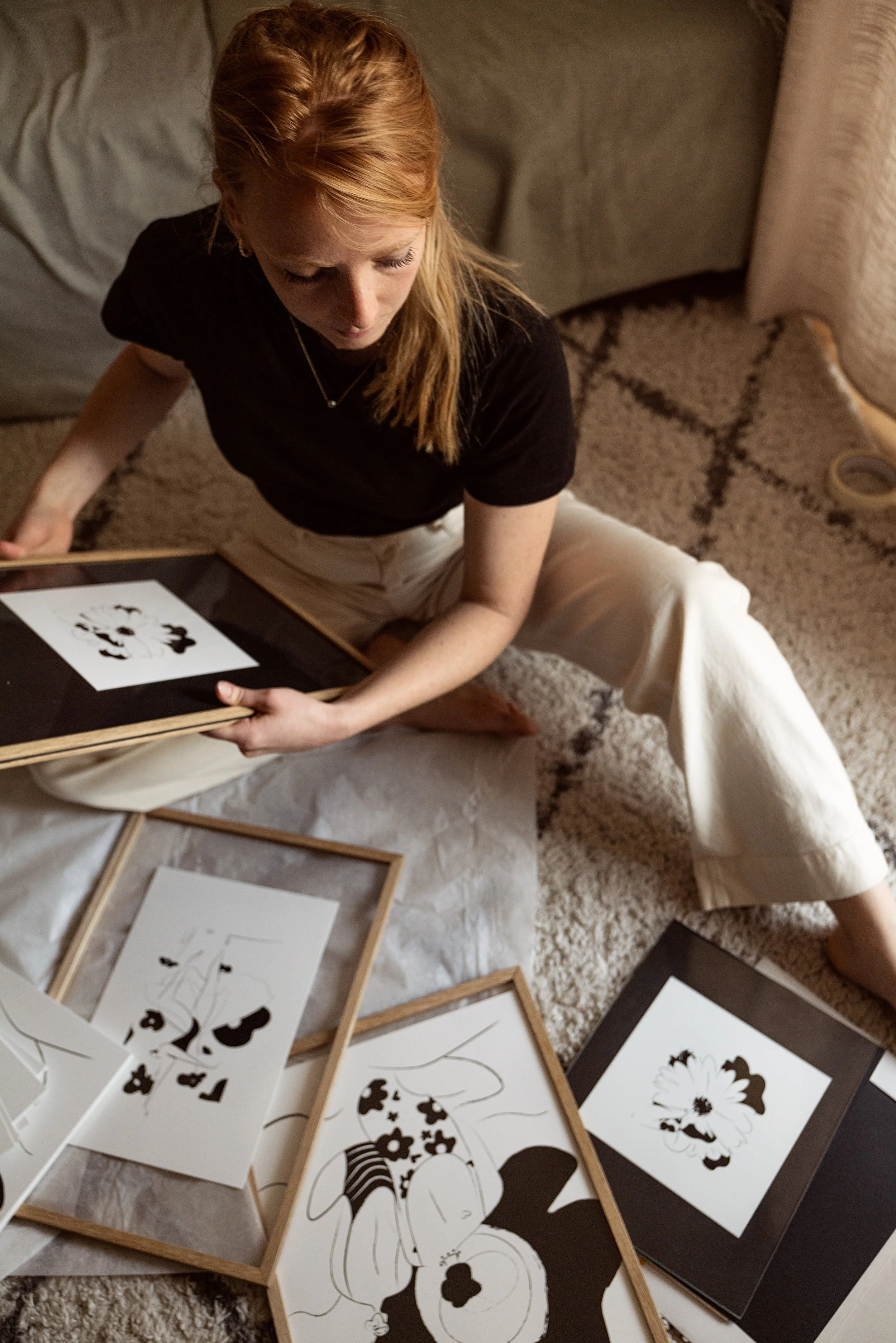 Photographie © Marie Bezille - Portrait Magalie Comoretto - portrait artiste - reportage photo atelier