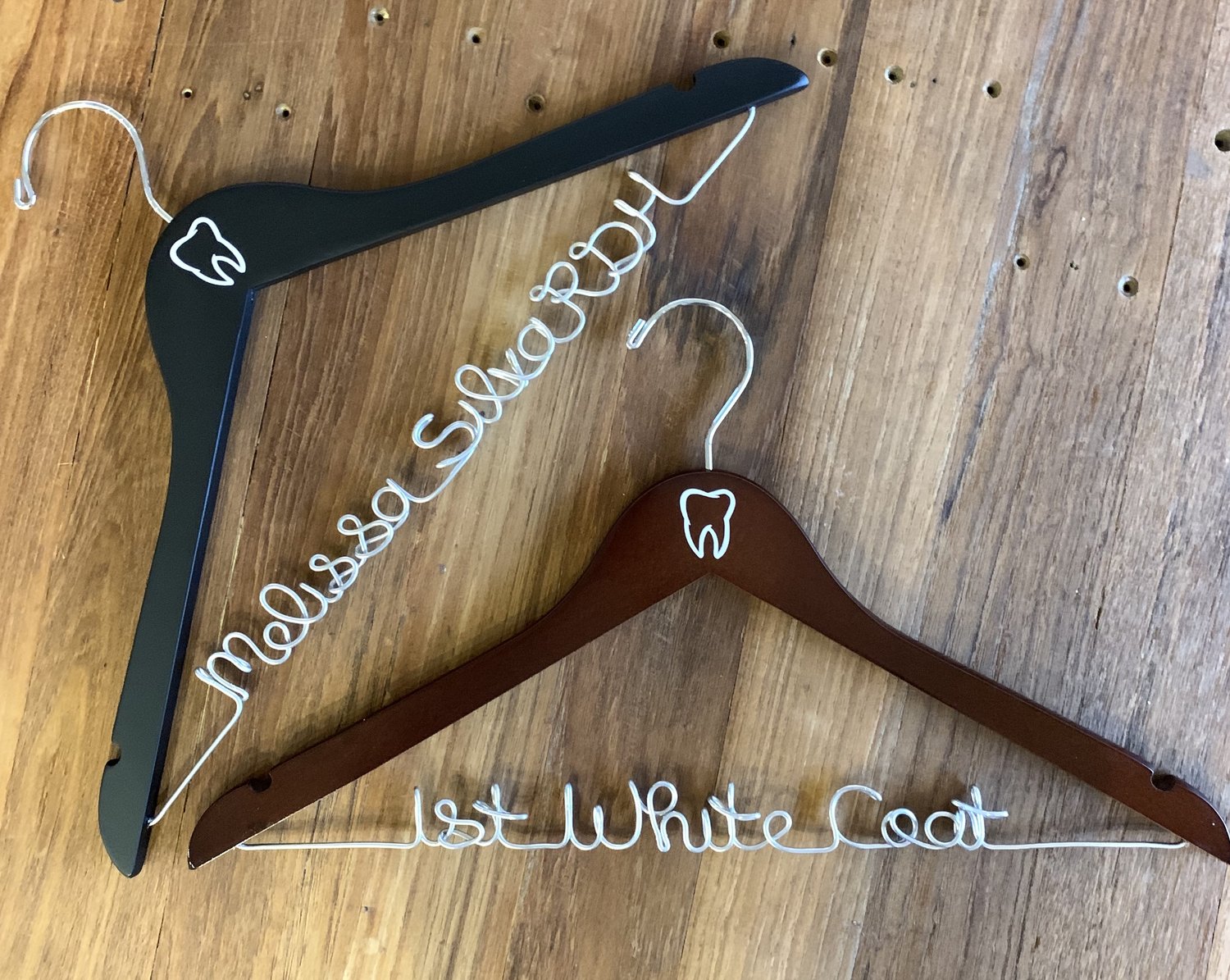 Personalized hangers are the perfect gift for medical school grads &  doctors to hang a white coat — HANDCRAFTED AFFAIRS