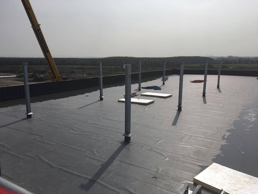 Lidl RDC, Newbridge, Kildare - Admin Area Roof Platform
#steel #steelerection #johnpaulconstruction
