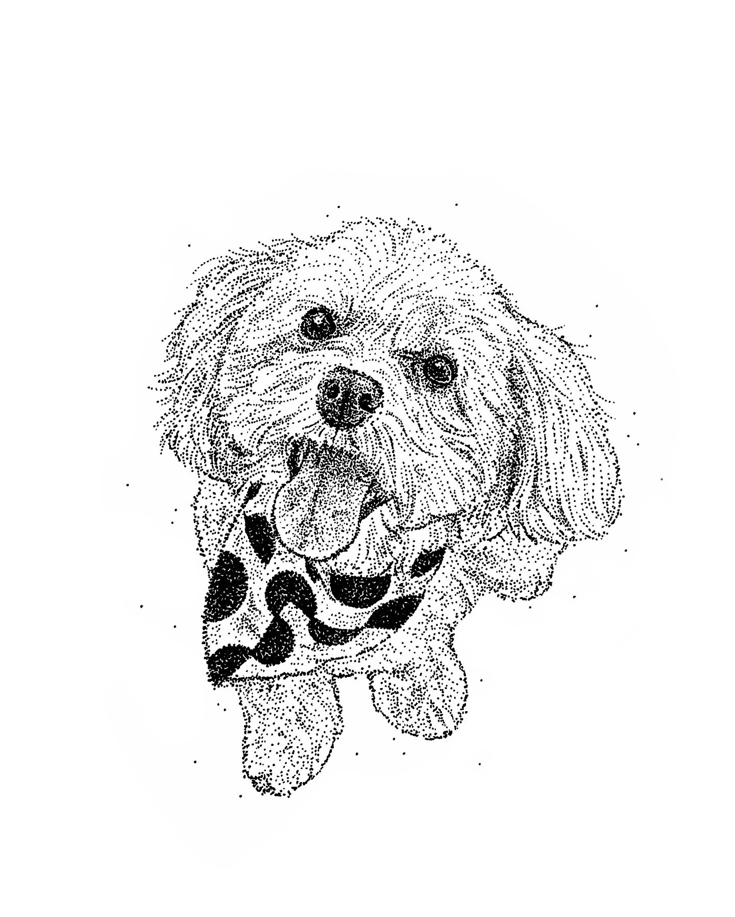 I dotted this pawtrait of the adorable @penelopetheepuppy several months ago, and I still can&rsquo;t get over how cute she looks, especially with her dotted bandana! 🥹

-

DoggyDots: Hand-dotted pawtraits are open for commission. DM for inquires ✍?