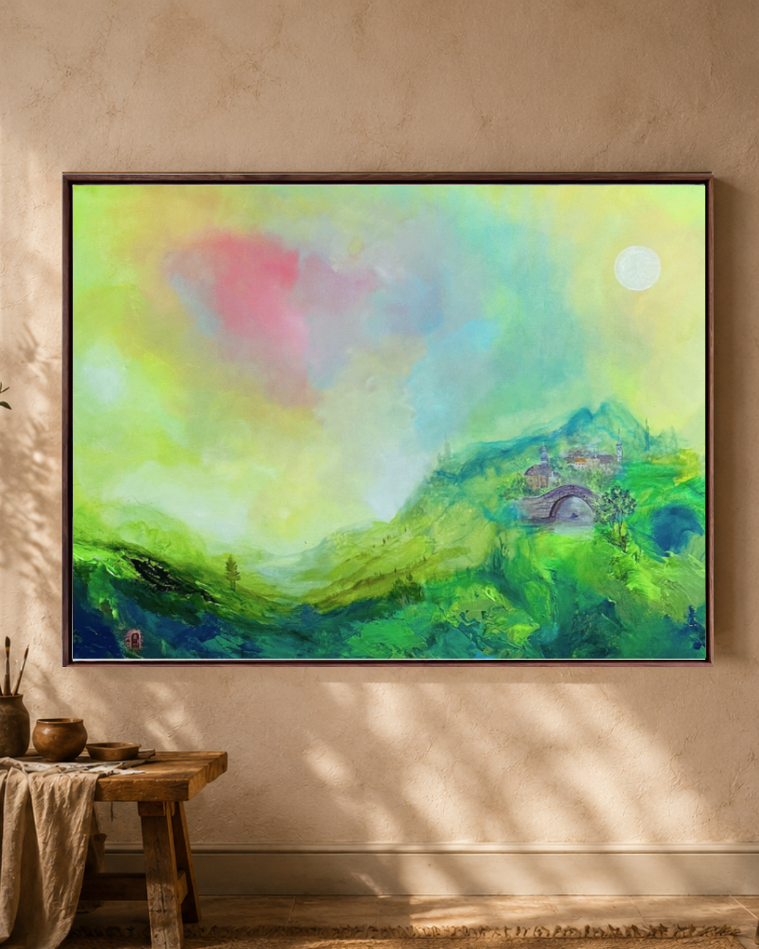 Meditation on  Hope | Original Canvas  Art | Size 30"W×40"H