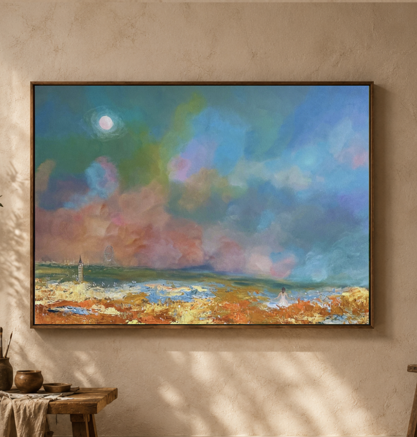 What If Everything Is Extraordinary | Large Original Acrylic Painting | Size 30"W×40"H