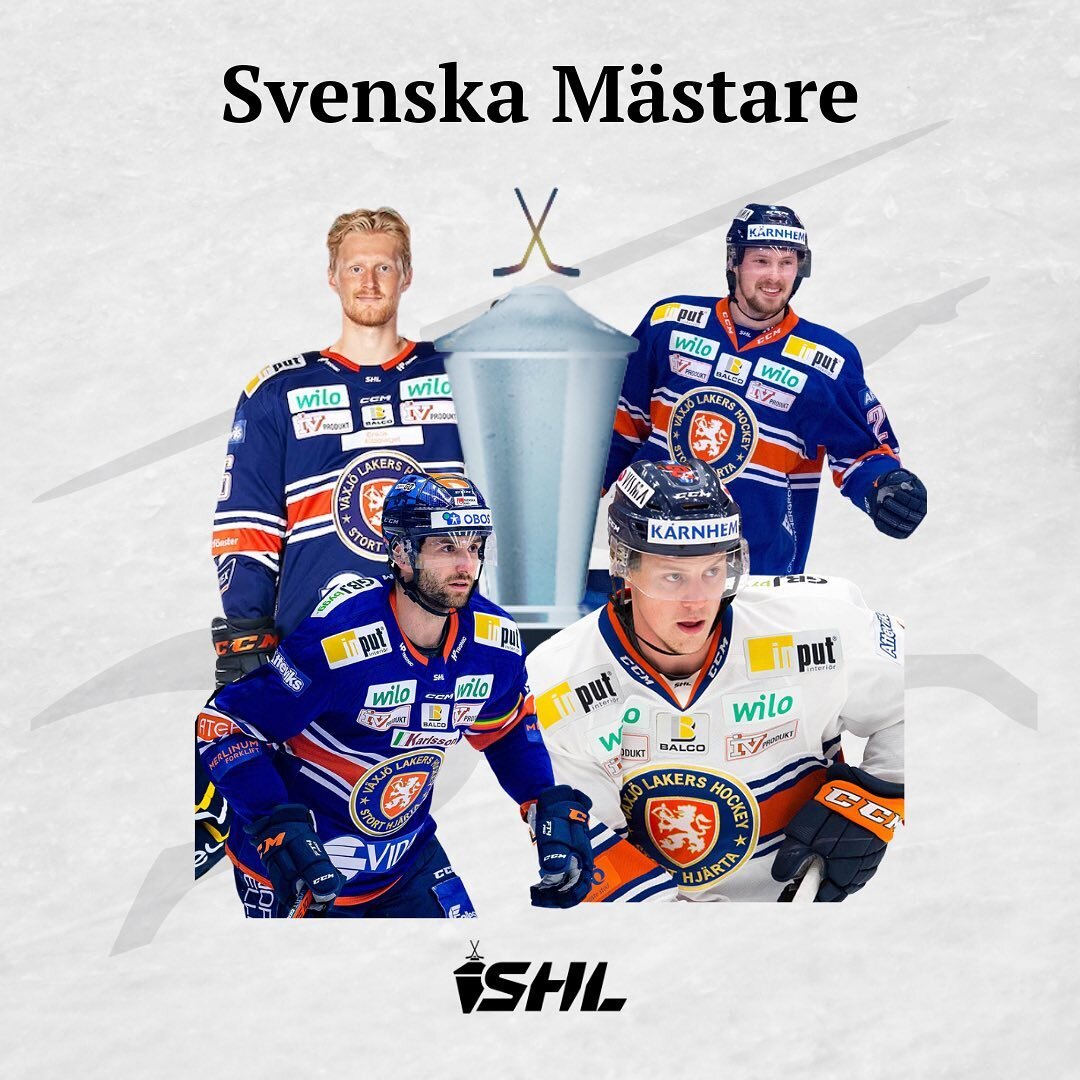 Svenska M&auml;stare 2023! 🏆🥇🍾🥳
Congratulations to all 4sports players. 👏🏻

#4sportshockey 
#ItsAllAboutCommitment 
#shl 
#sweden 
#smguld
#vaxj&ouml;
#sverige
#champions 
#svenskam&auml;stare
#stortgrattis
#congrats 
#hockeychamps
#Party
#have