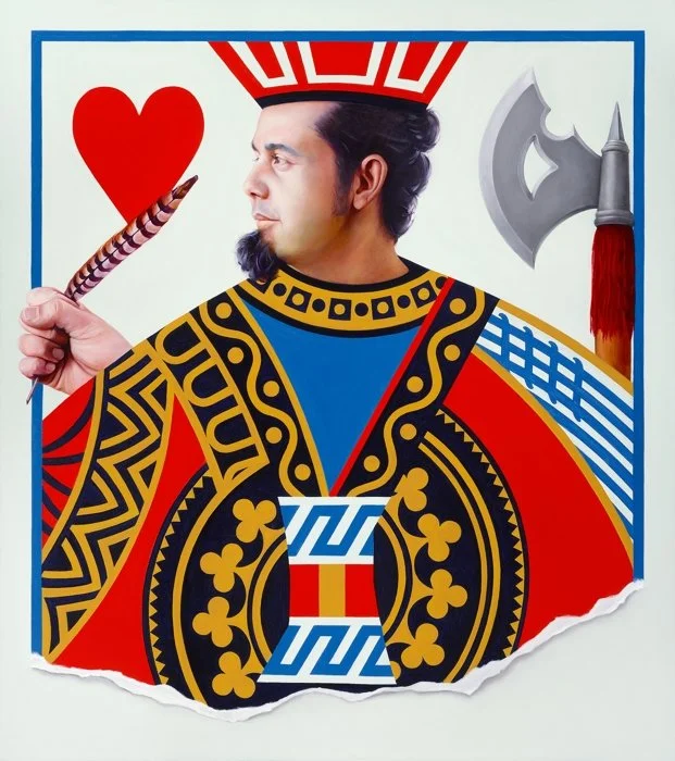 Jack of Hearts, oil on canvas, 32" x 36"