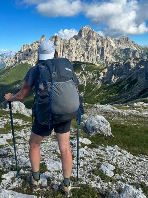 Lisa in the Dolomites