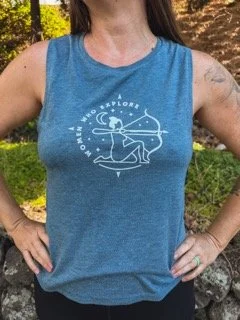 Original Artemis Logo Blue Muscle Tank