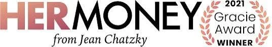 "HerMoney from Jean Chatzky 2021 Gracie Award Winner" text logo