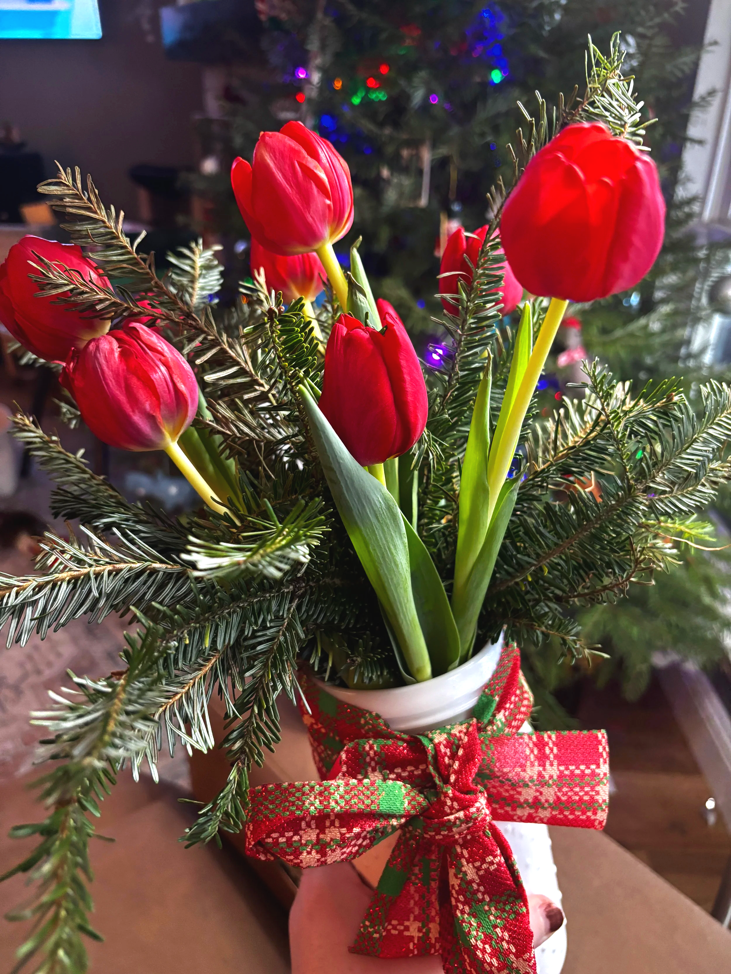 Holiday Tulip Vase