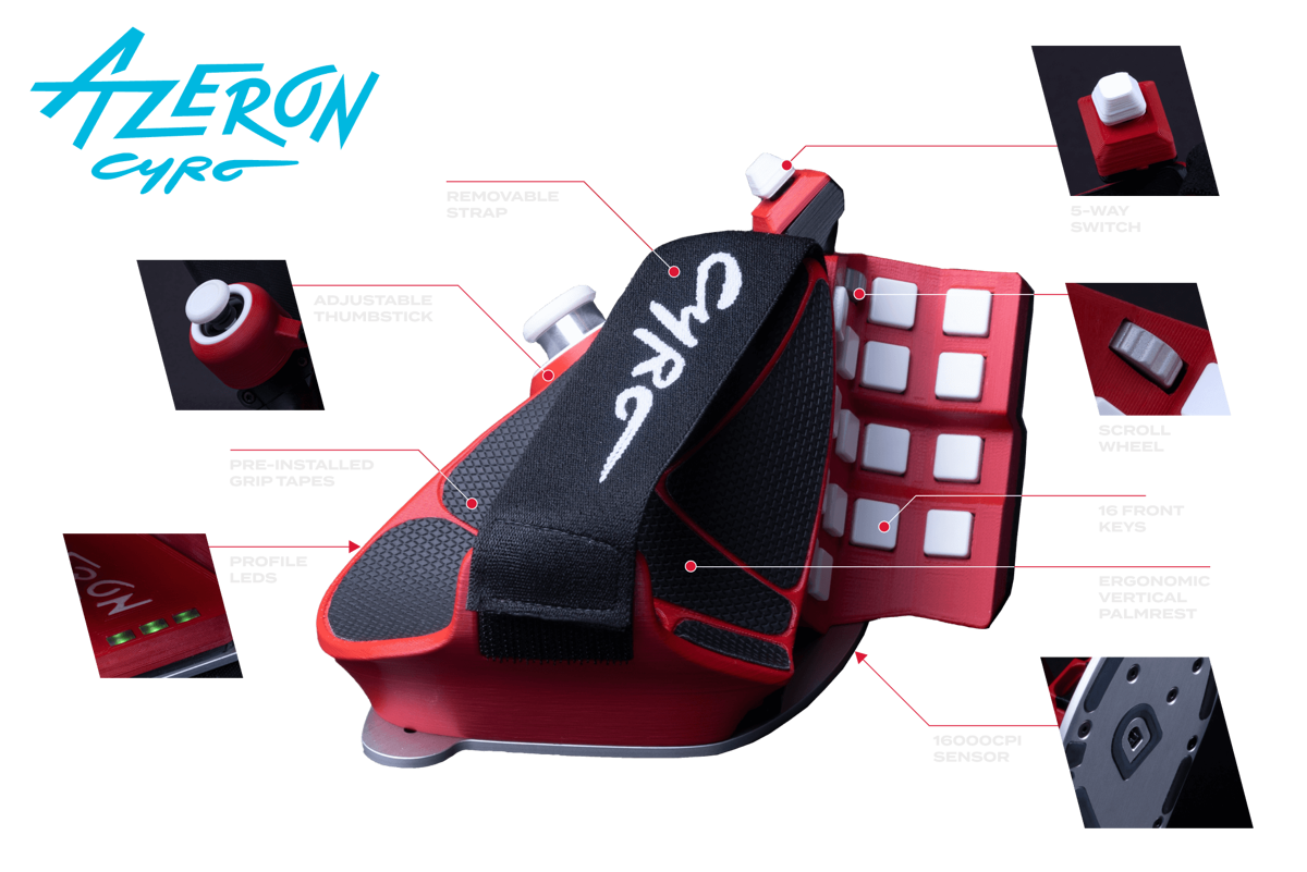 Azeron Cyro - THE device for one-handed gaming 