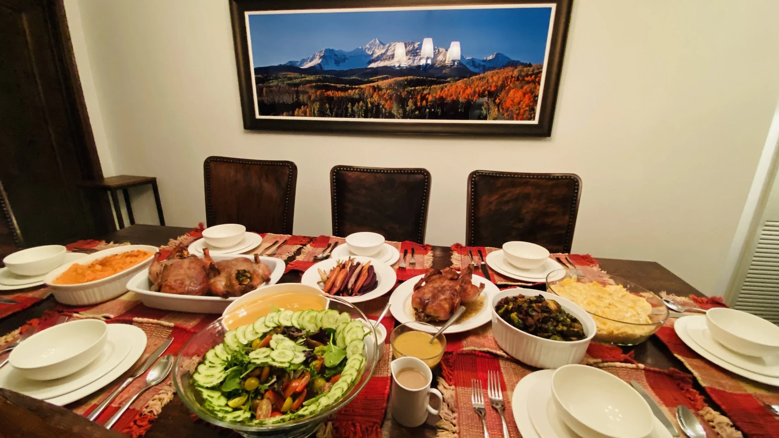 Semi-Traditional Christmas Dinner Spread