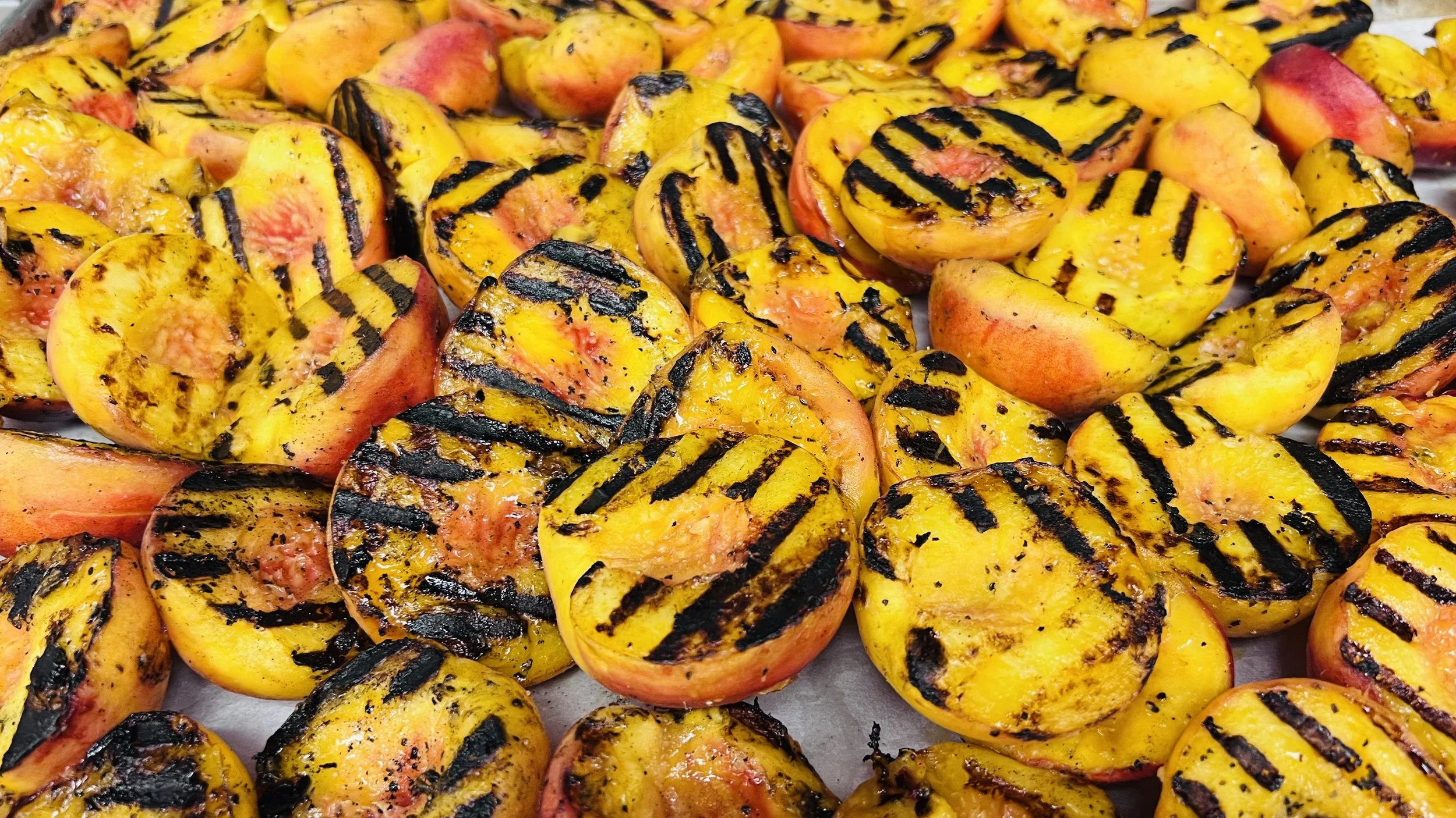 Grilled Marinated Palisade Peaches