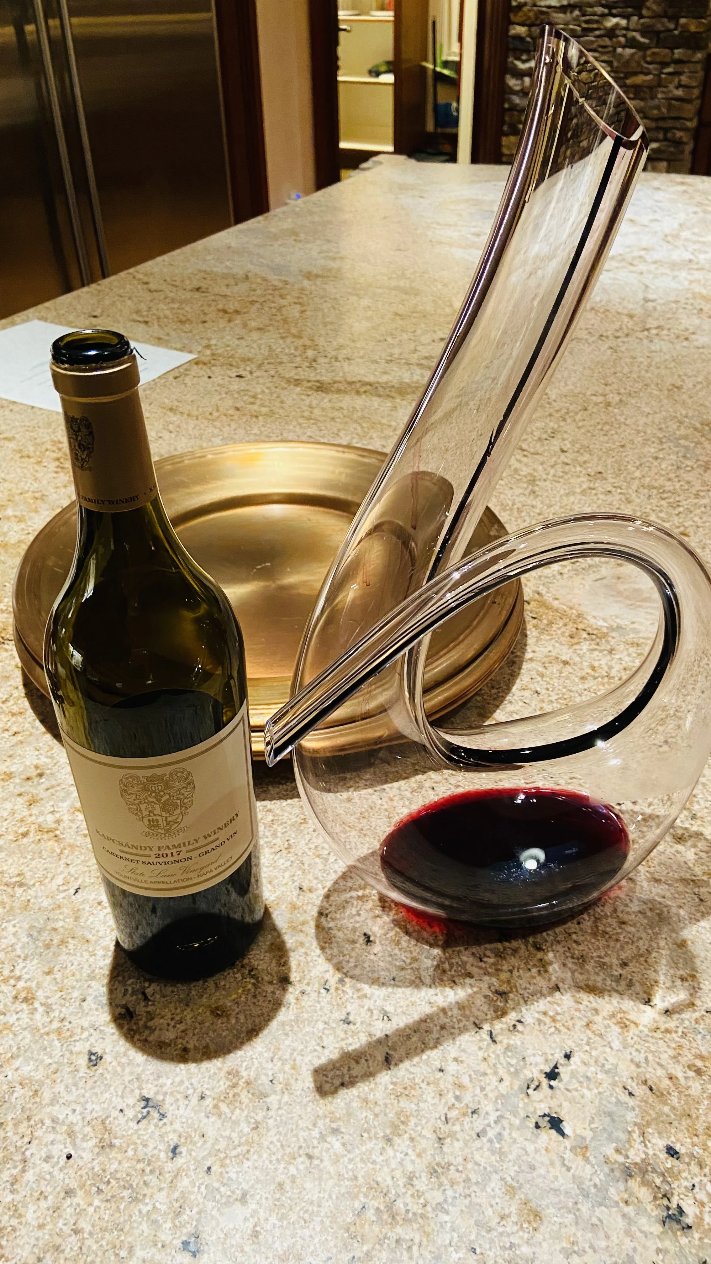 Napa Valley Grand Vin Cabernet Sauvignon, Crystal Decanter, Patience 