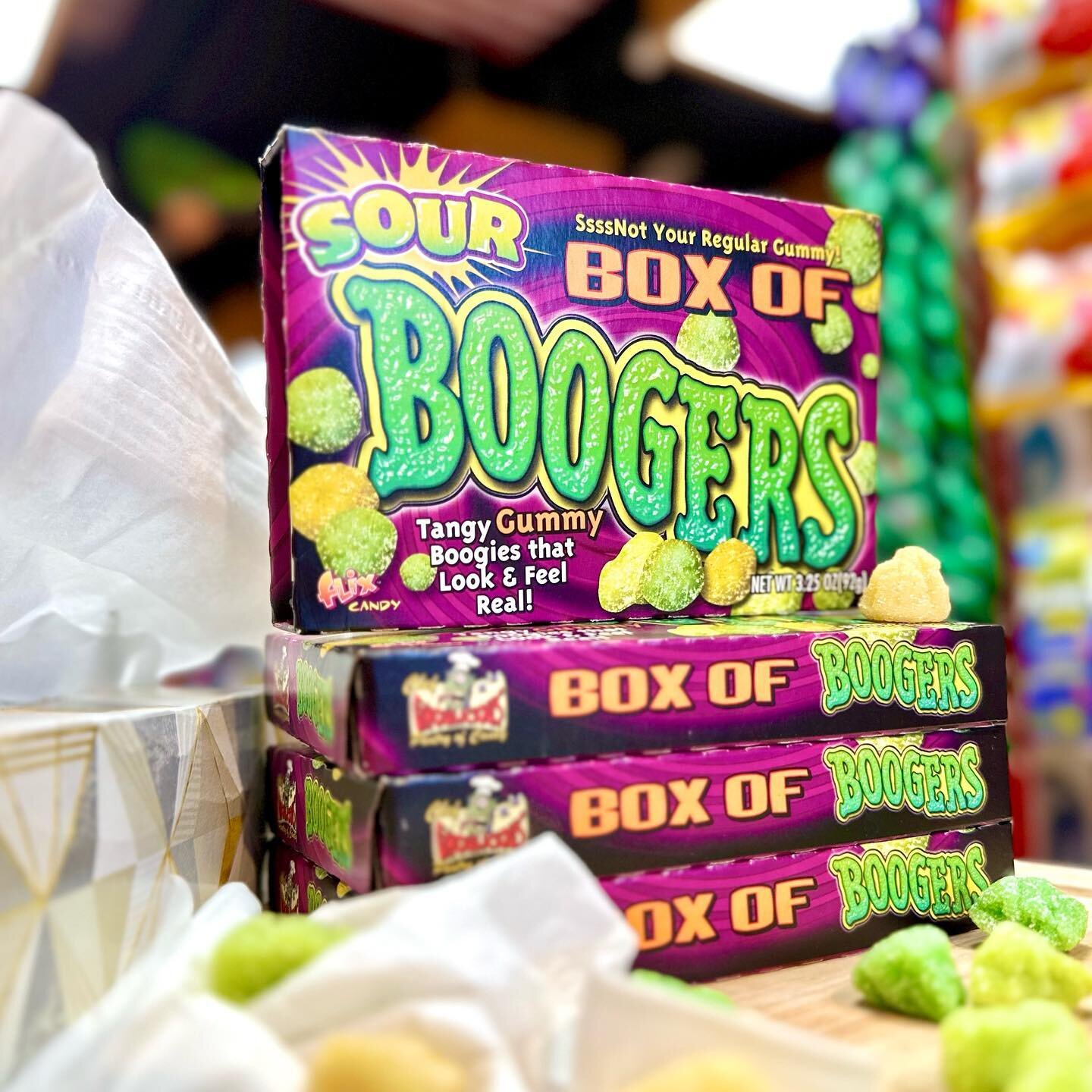 &ldquo;Sssnot your regular gummy&rdquo;😅

Tag a friend and dare them to try this one!

#oldetymecandyshoppe #candy #candyshop #canmore #boogers #boogerscandy #sourcandy #flixcandy