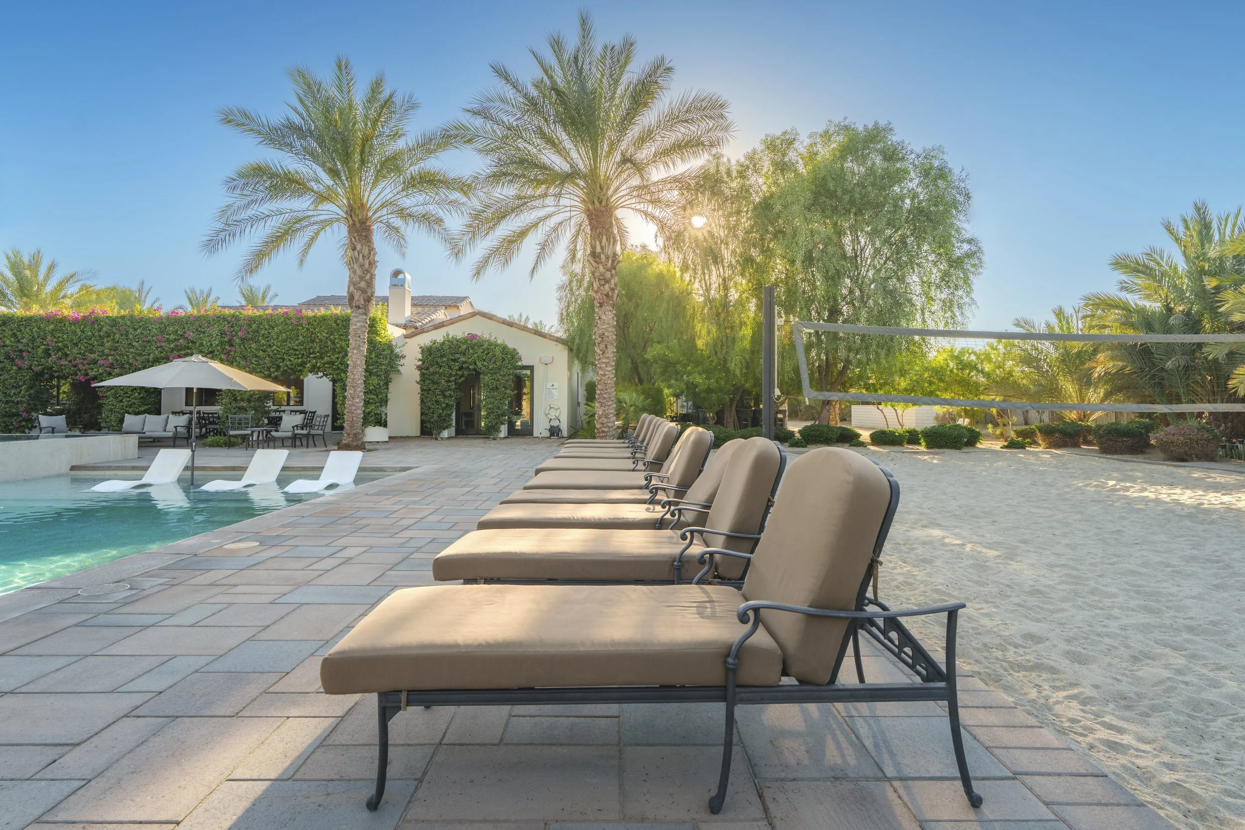 corporate retreat space with pool