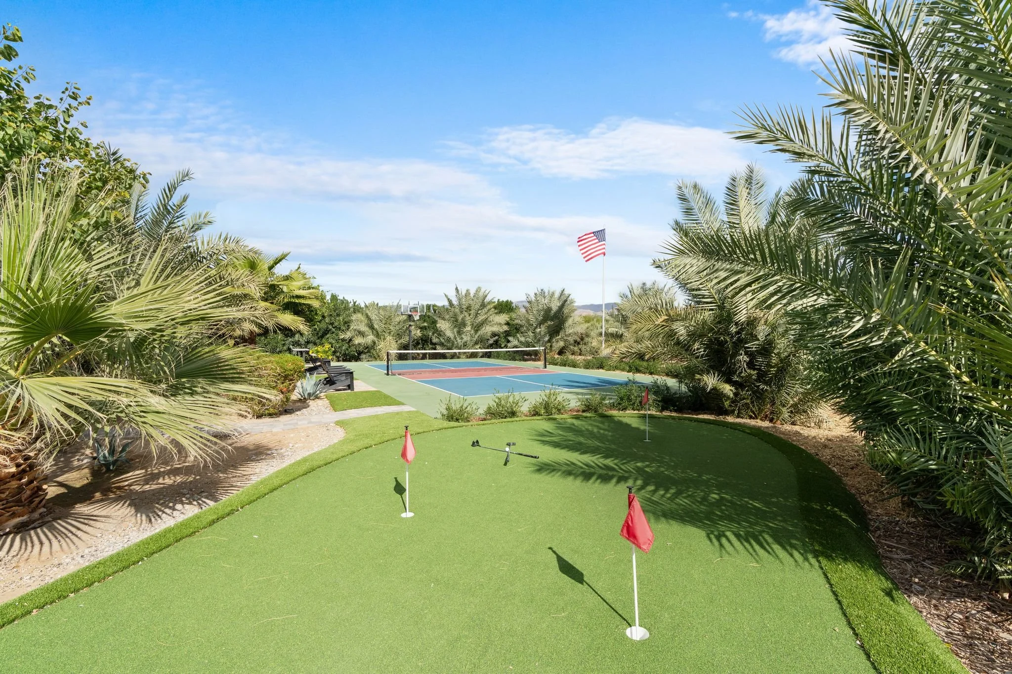 weekend wedding venue with pickleball court and golf course