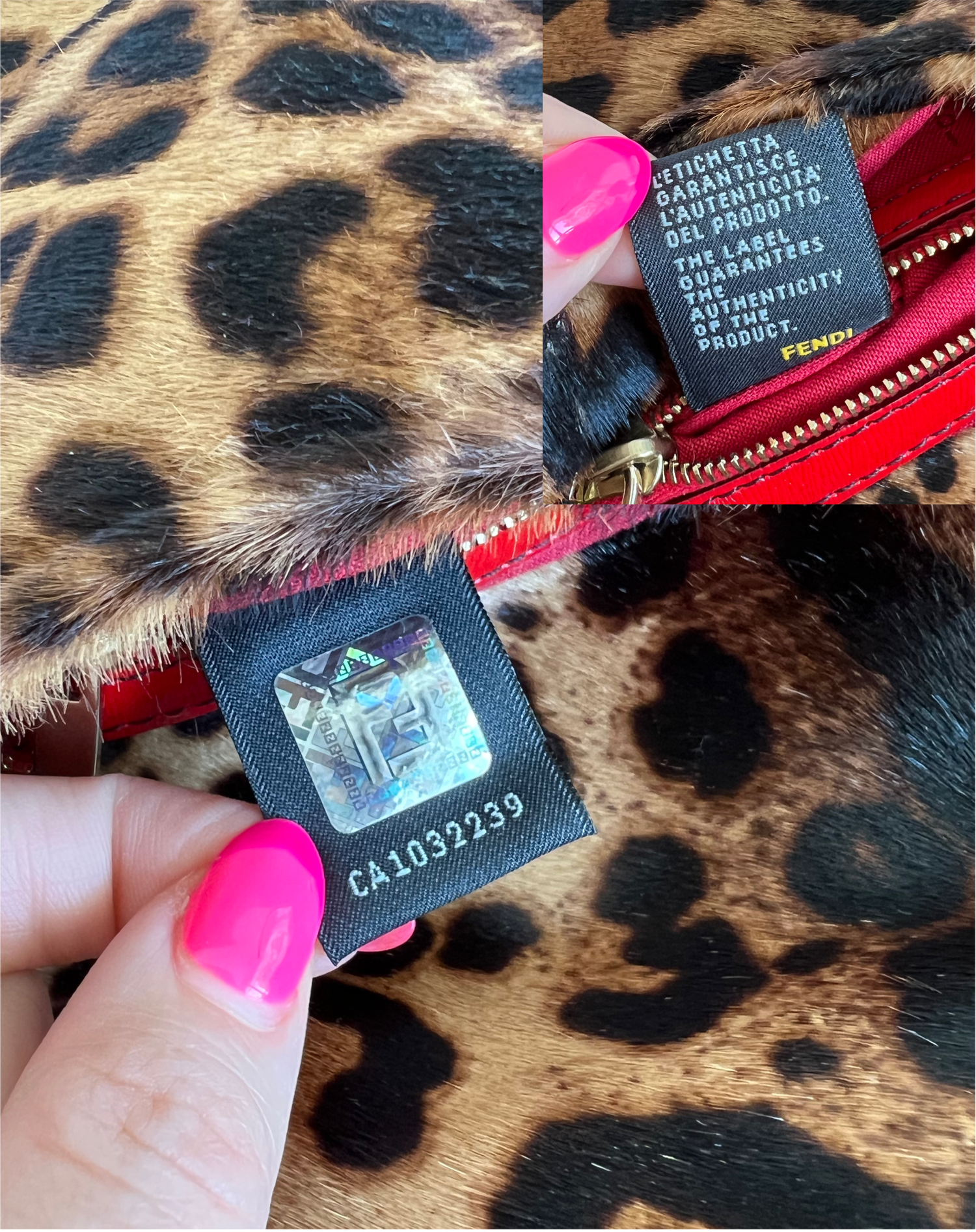 FENDI Leopard hair accessory Hair rubber Shush Fendi Headbands and Hair Accessories for Women | Online Sale  main image 2