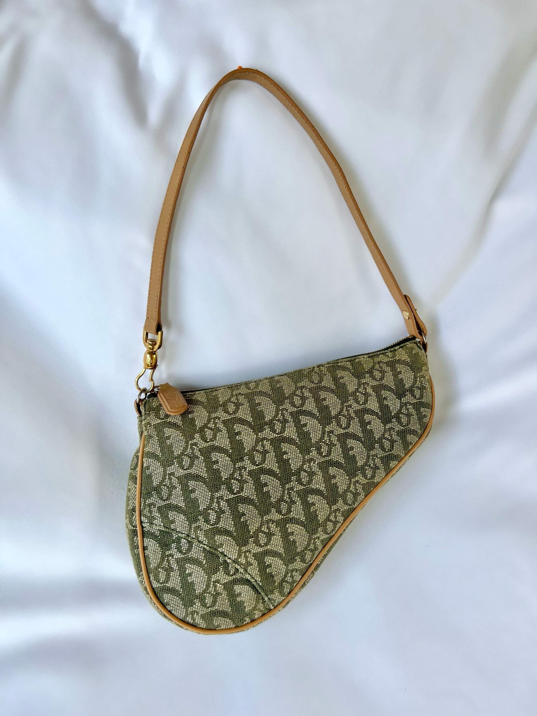 Dior Green Mini Saddle Bag