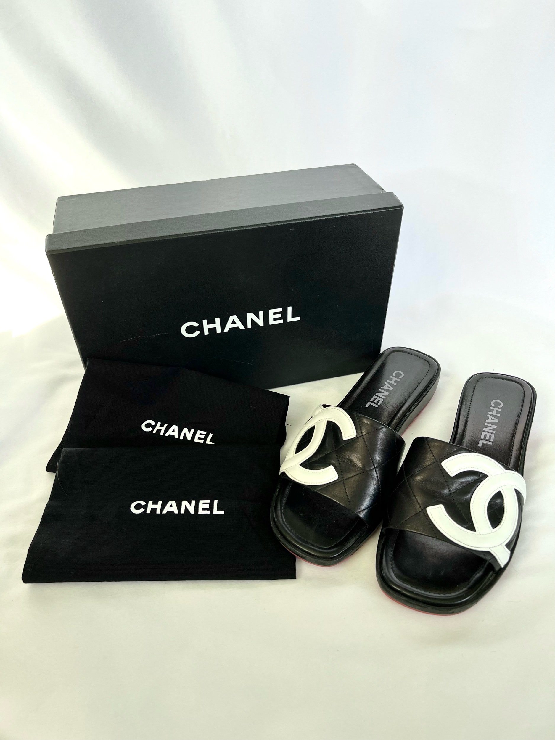 Chanel Cambon Leather Sandals