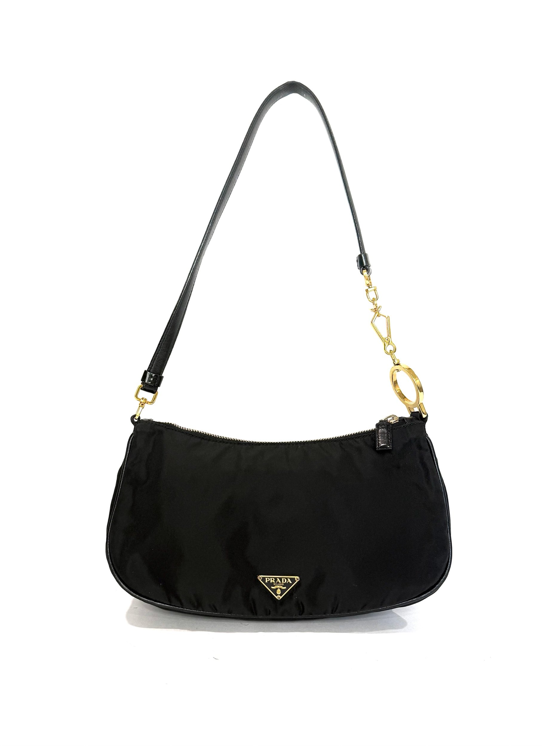 Prada Black Nylon Shoulder Bag