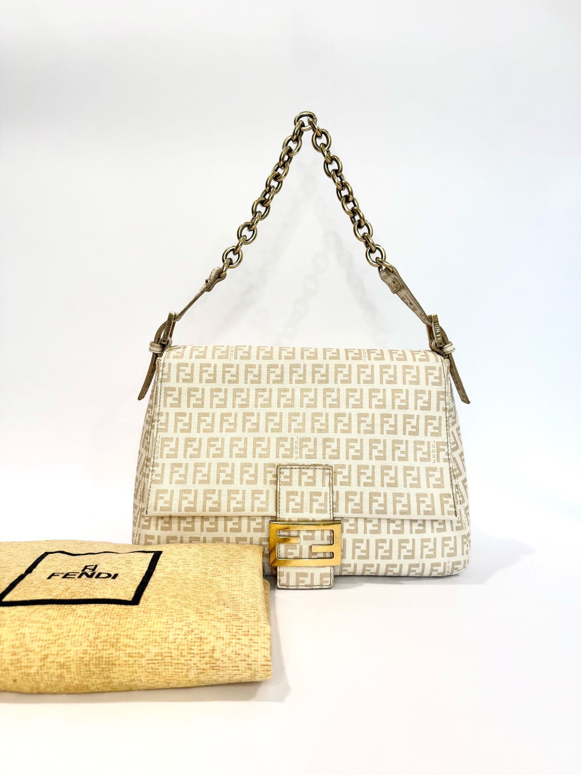 Fendi Zucchino Chain Mama Baguette