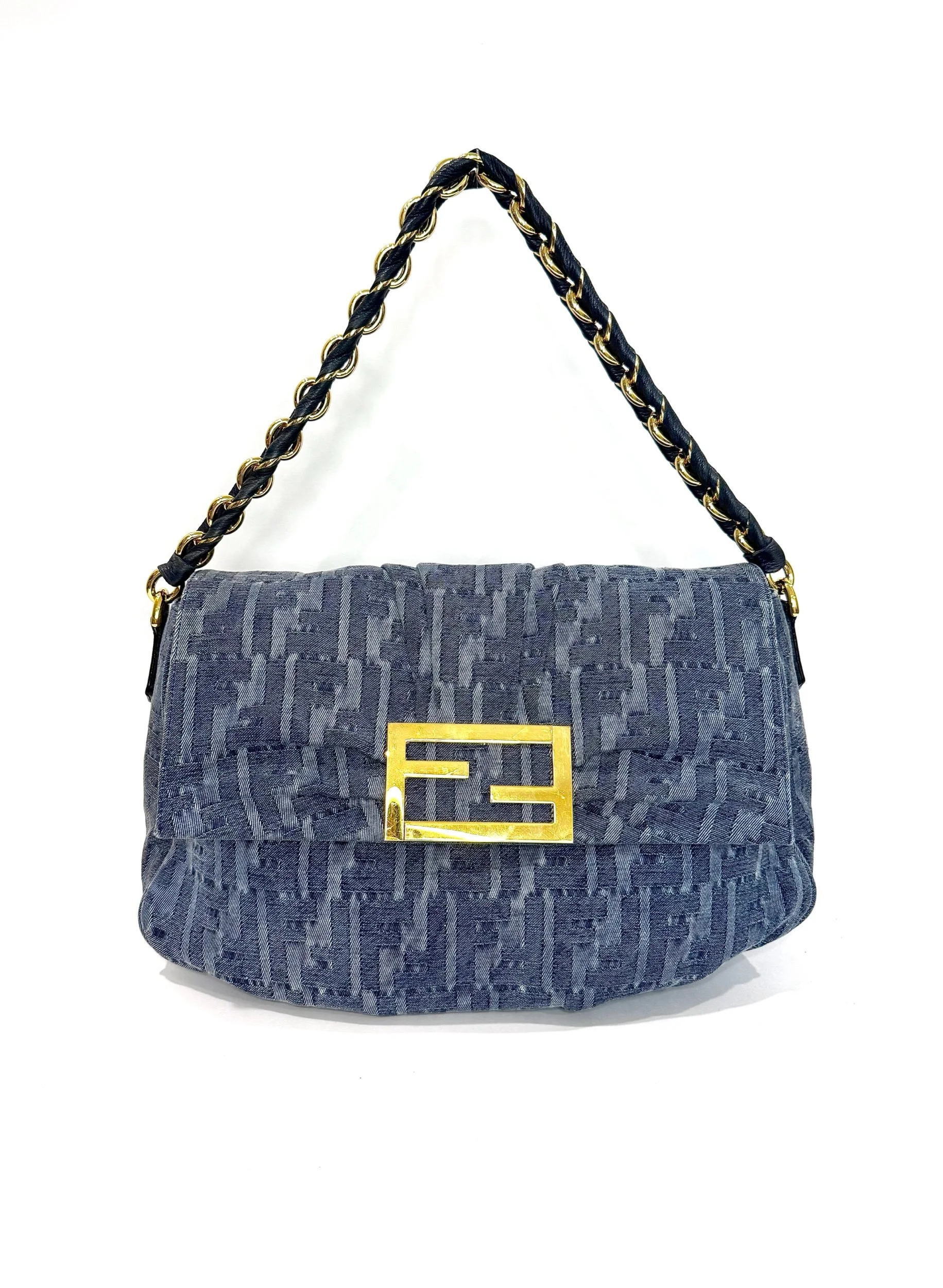 Fendi Denim Mia Shoulder Bag