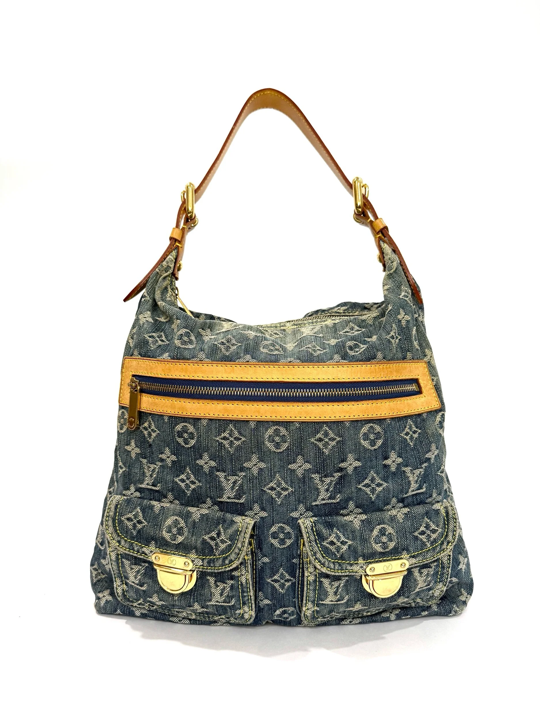 Louis Vuitton Blue Denim Baggy GM