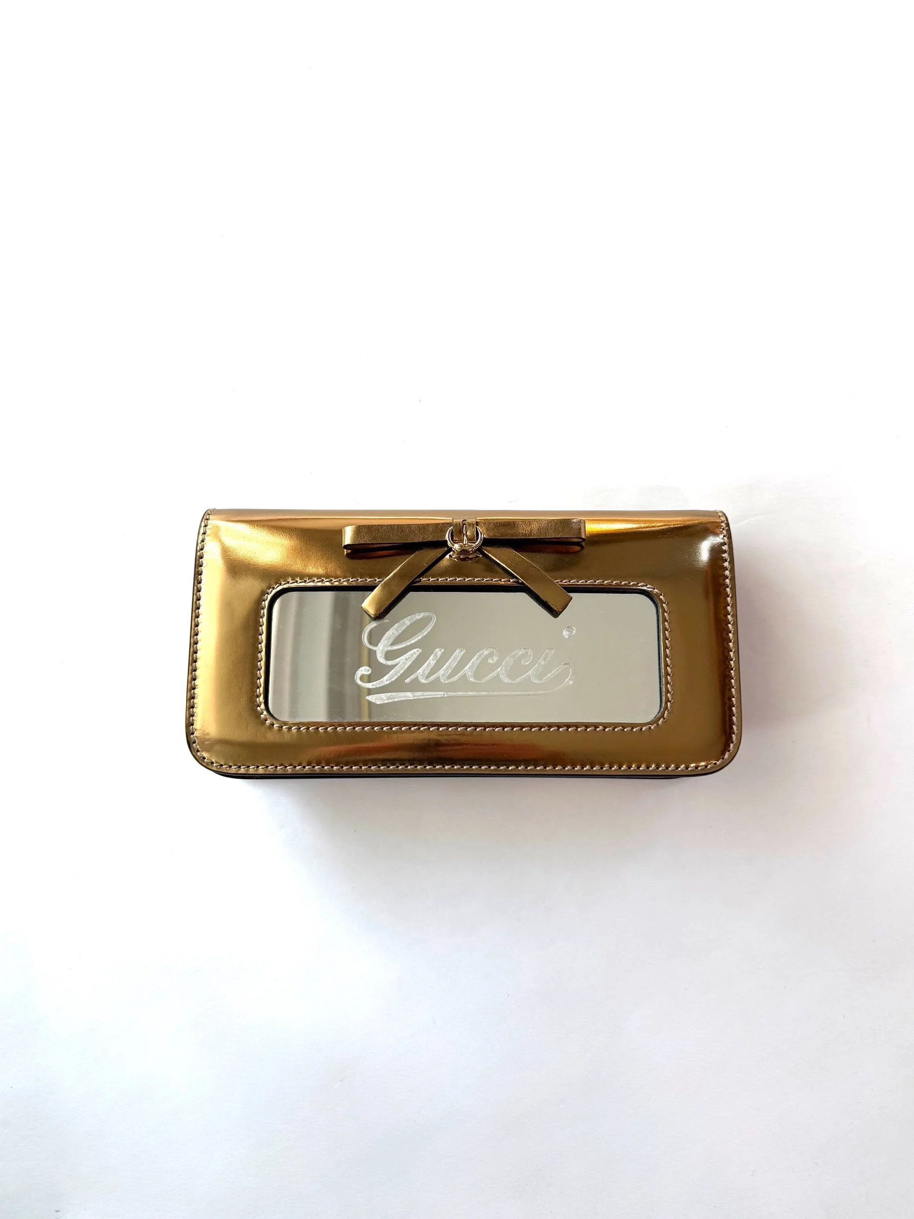 Gucci Patent Leather Mirrored Clutch
