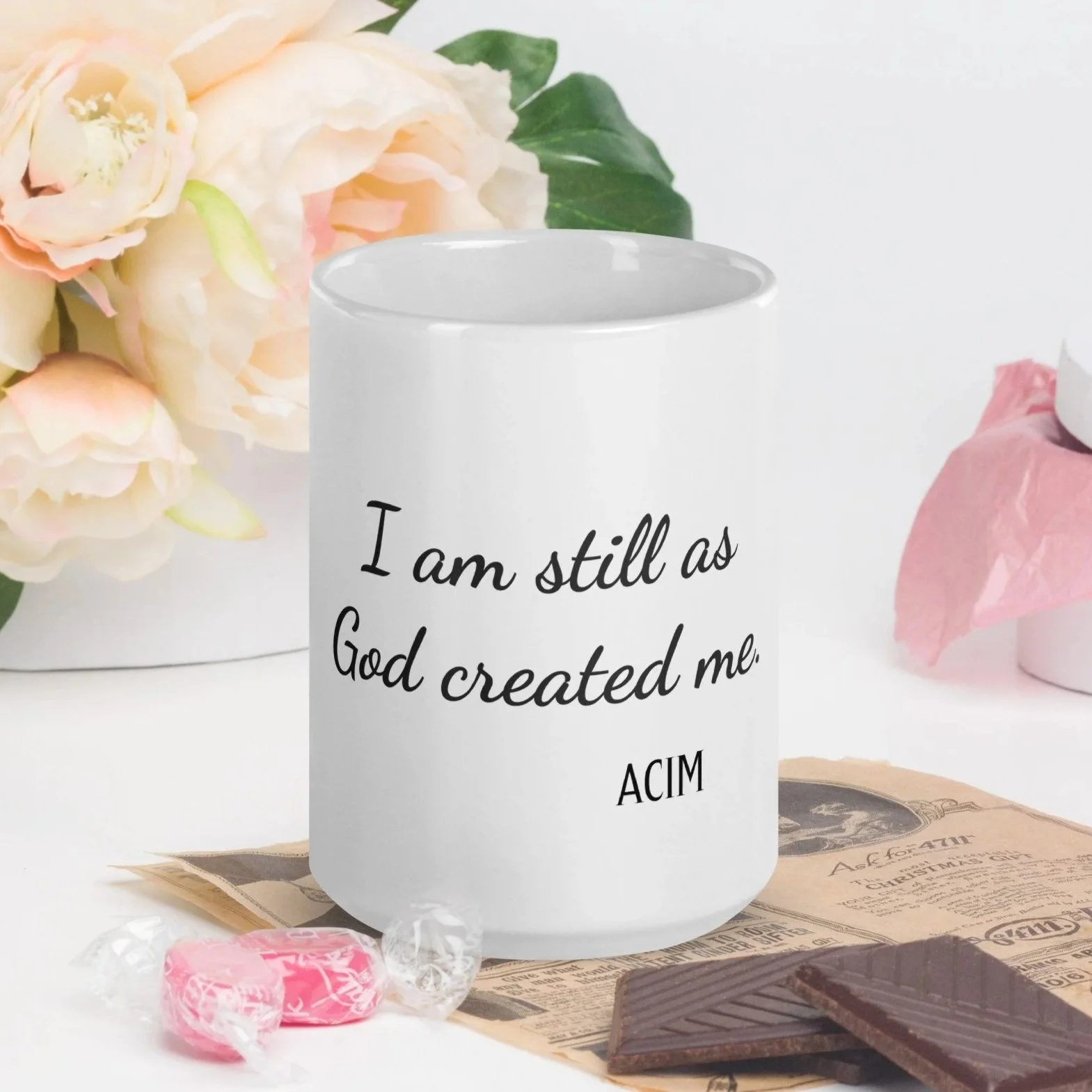 "I AM" mug