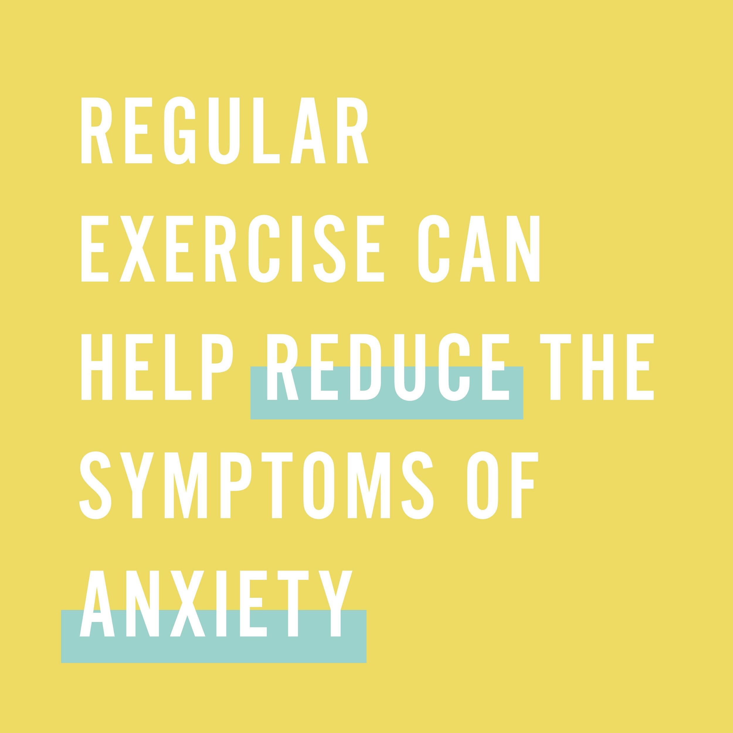How does exercise help ease anxiety? 🤔

- Engaging in exercise diverts you from the very thing you are anxious about. 🏋️
- Moving your body decreases muscle tension, lowering the body&rsquo;s contribution to feeling anxious. 💪 
- Getting your hear