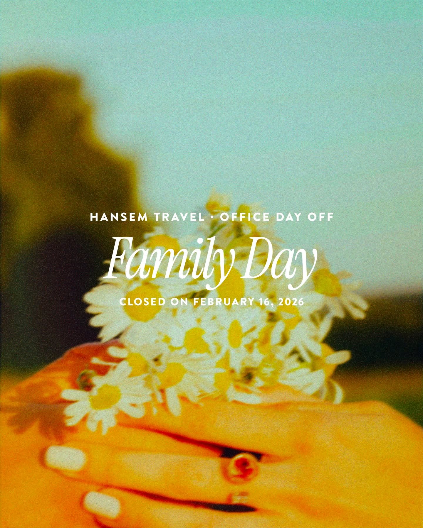 This is a friendly reminder that our office will be closed on this Family Day, Monday February 16, 2026. We'll resume our regular office hours on Tuesday, February 17, 2026.

&middot;

Should you require immediate assistance meanwhile, please don't h