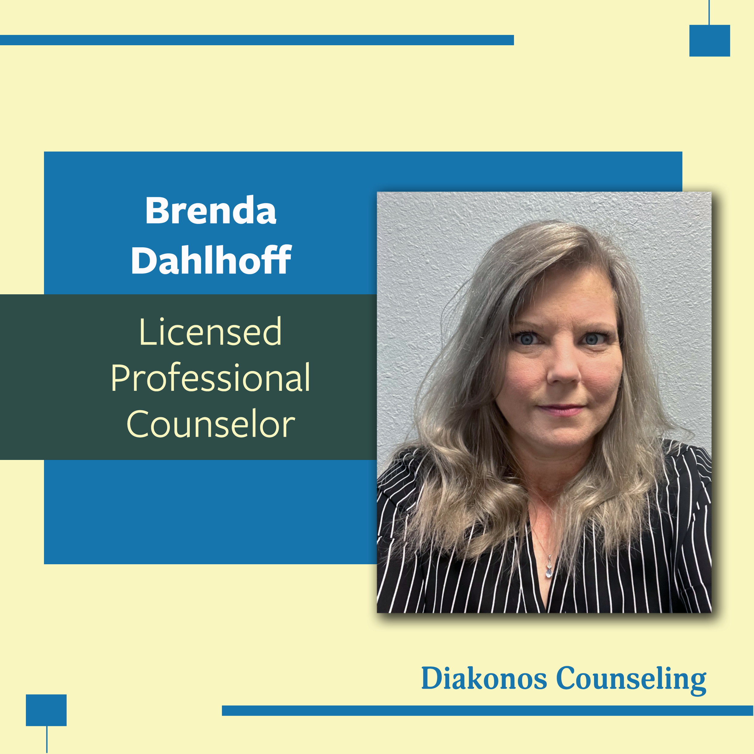 Brenda Dahlhoff, Diakonos Counseling