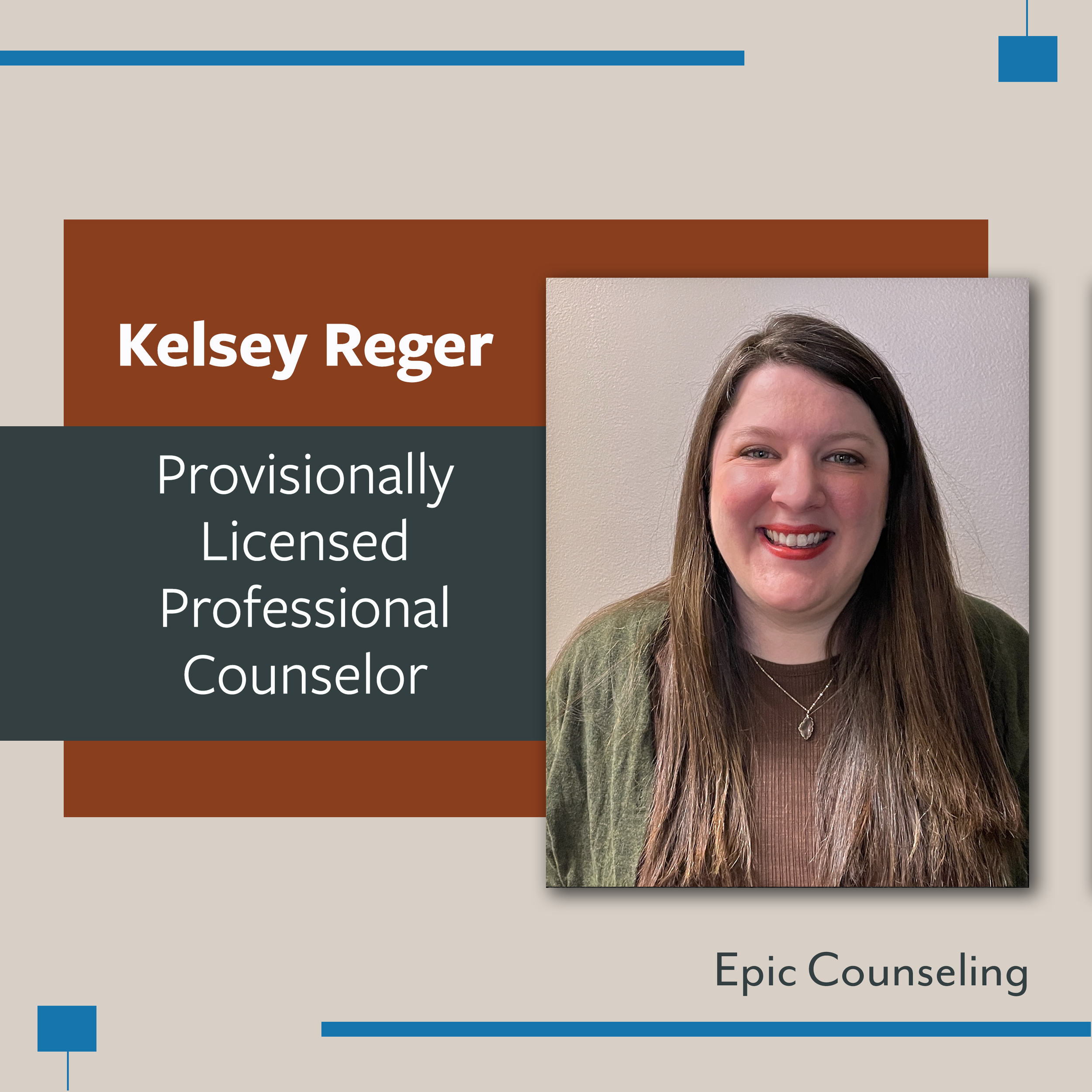 Kelsey Reger, Kelsey Reger, Diakonos Counseling Kansas City