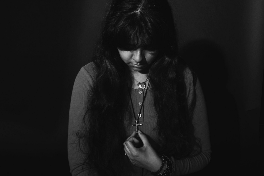 “I was baptized as a catholic. The
area I grew up in is very religious.
There were like, three churches
within a few blocks of my house, all
different types. There's a wall in my
house that's just full of a lot of
crosses and crucifixes and Bible
ver