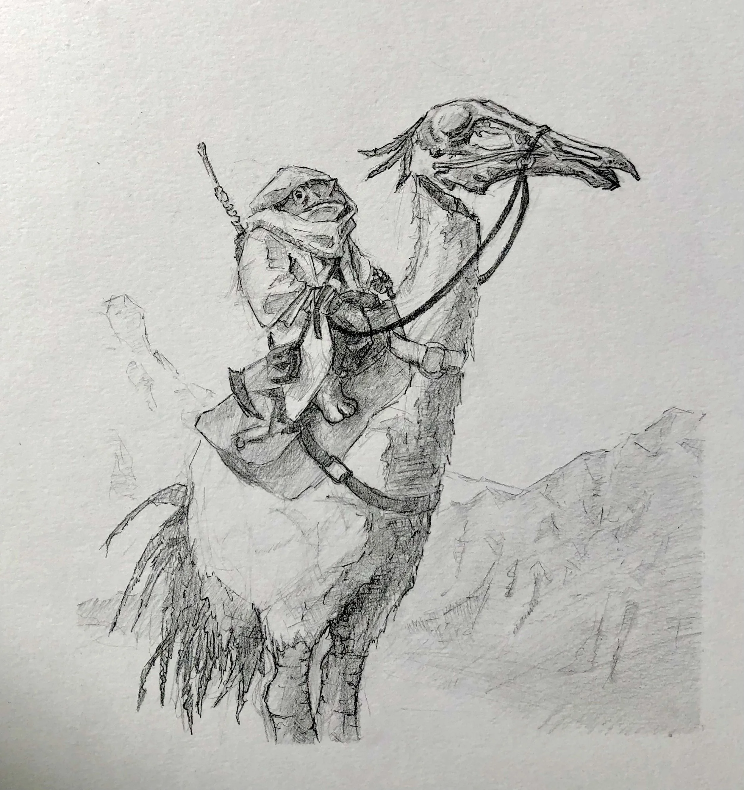 "Quest", (11x14"), Graphite Sketch, (October 2023)