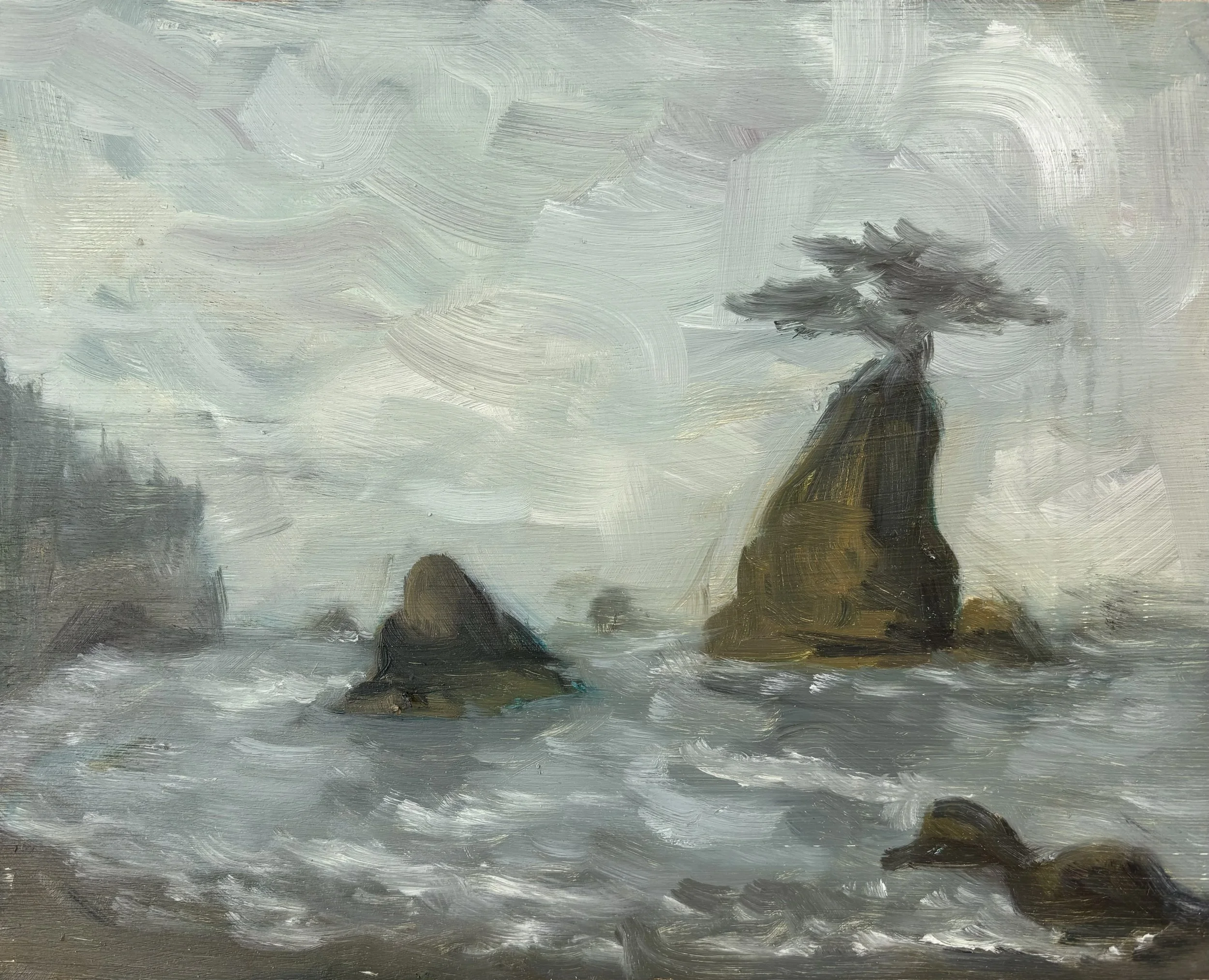 "Tree of Life", (9x12"), Oil on Board, (February 2023)