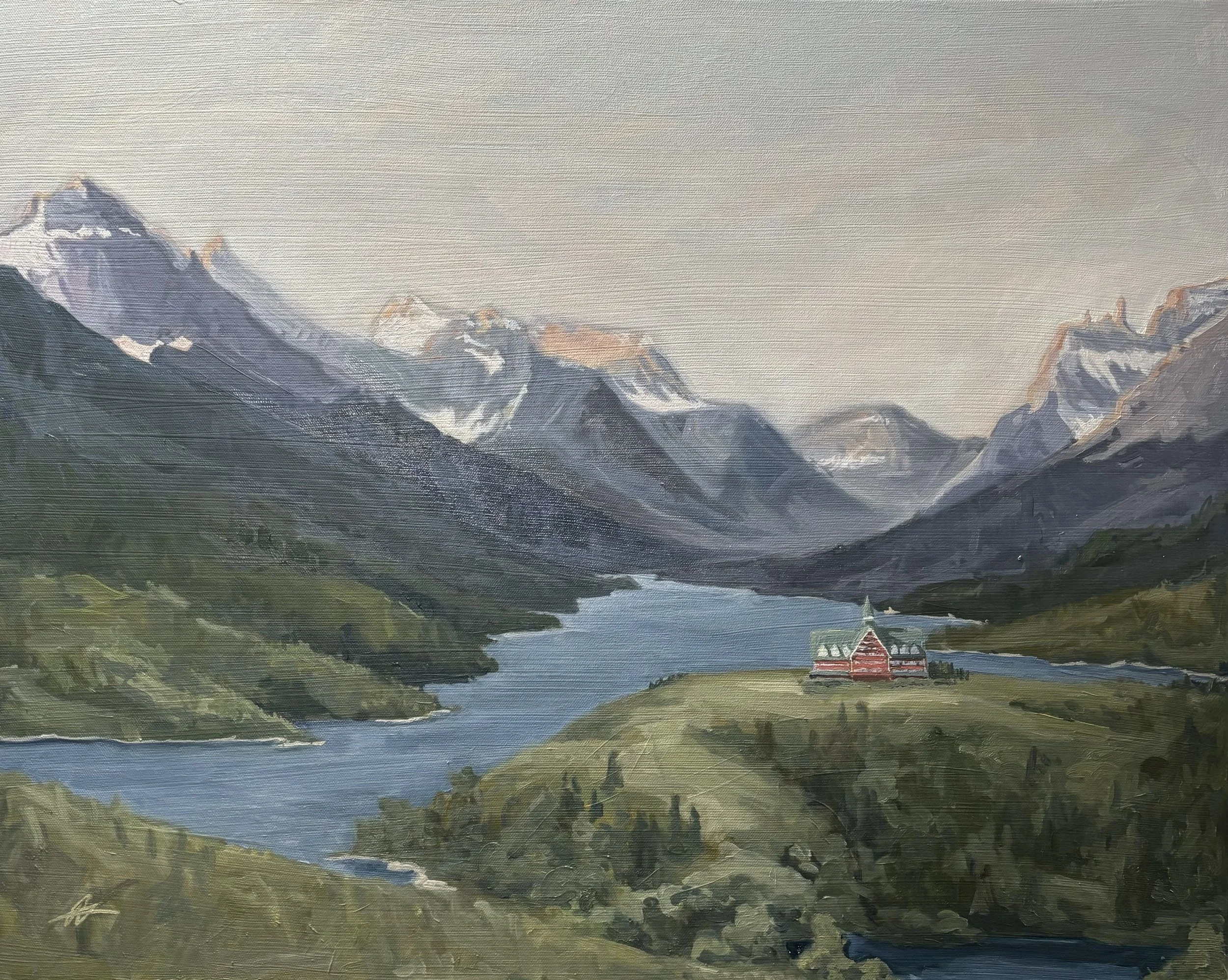"Waterton AB, Canada" (24x36") Oil on Canvas, (May 2024)