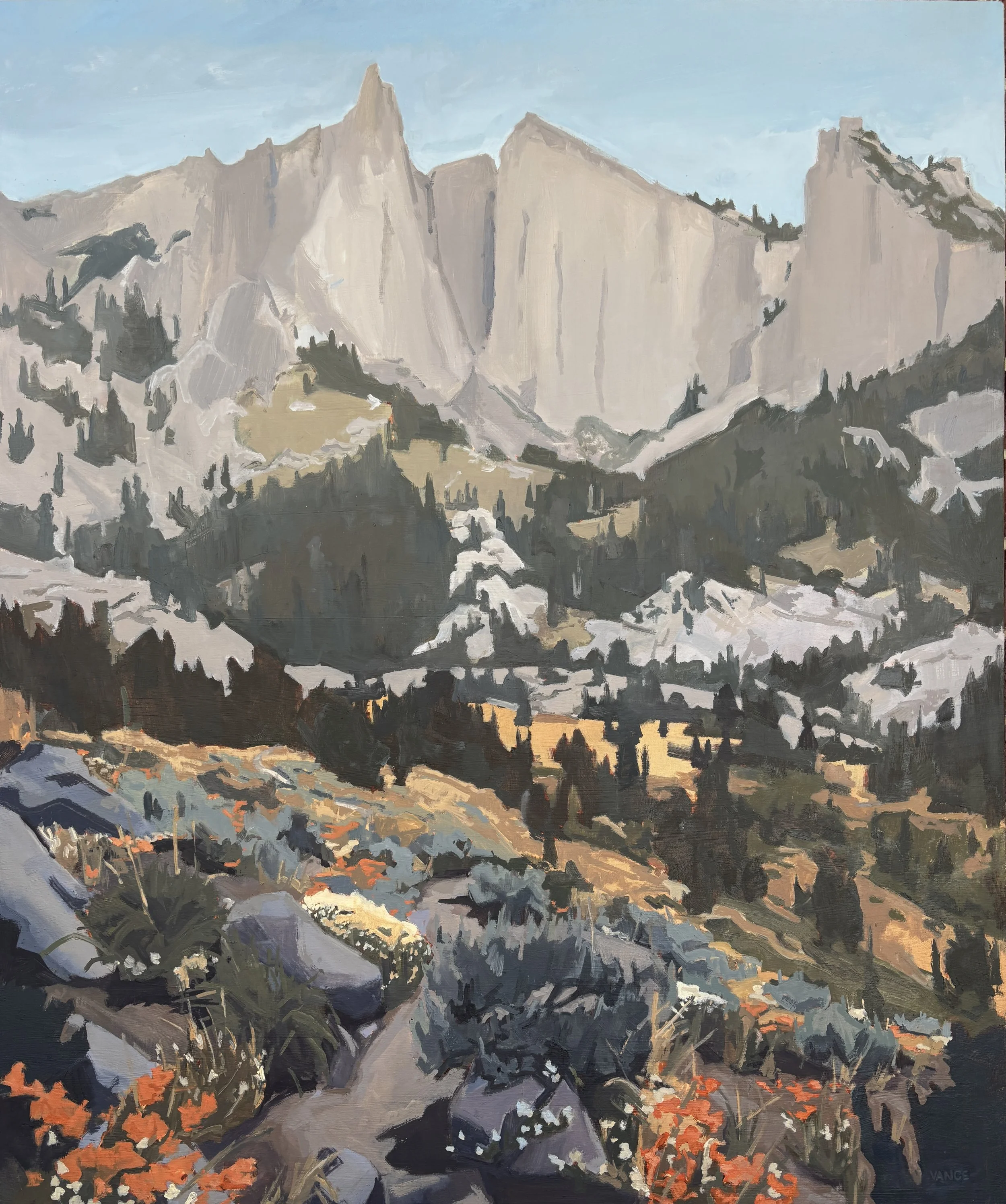 LONE PEAK MEADOW, 50X42 in.