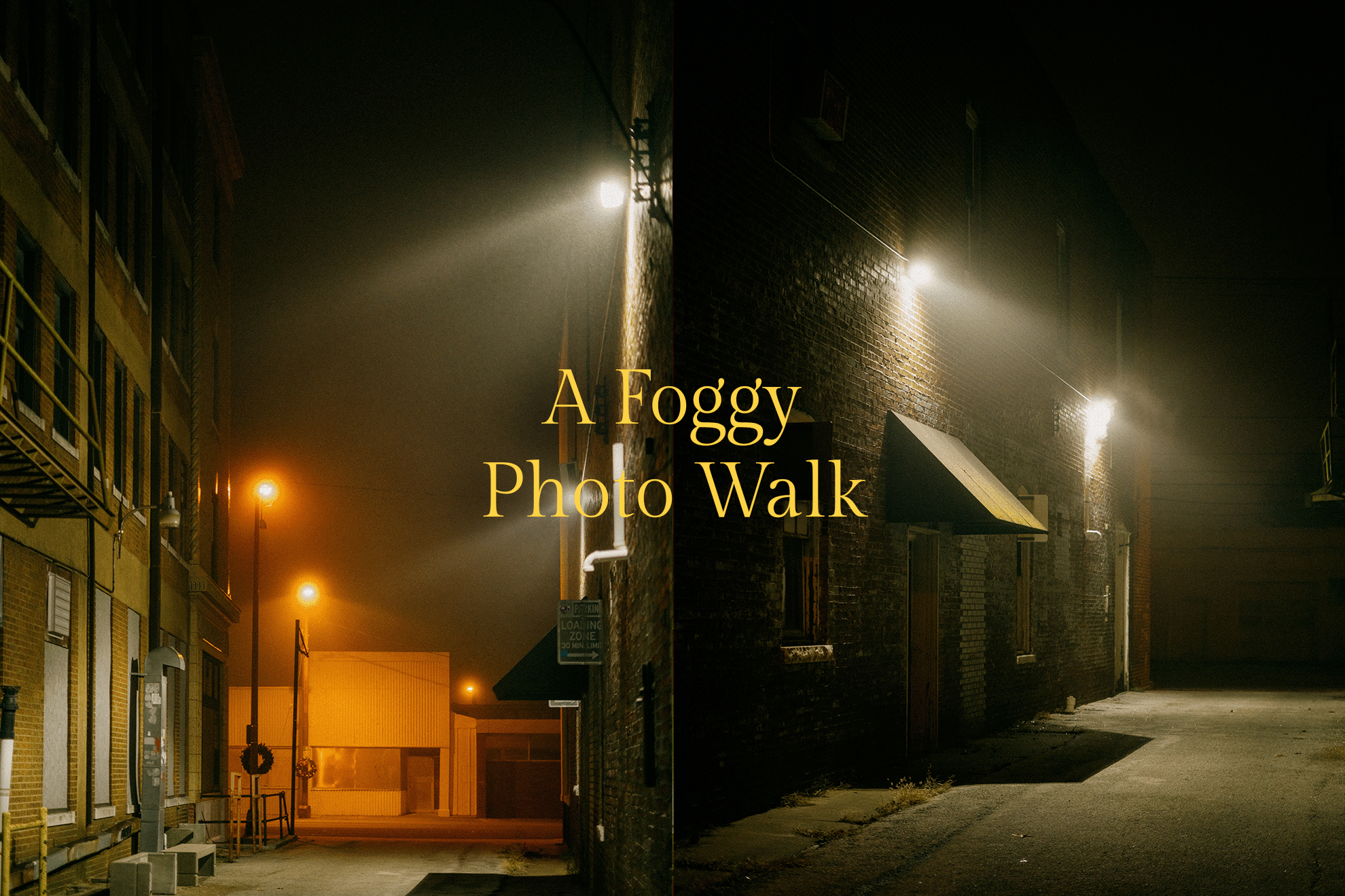 A foggy photo walk