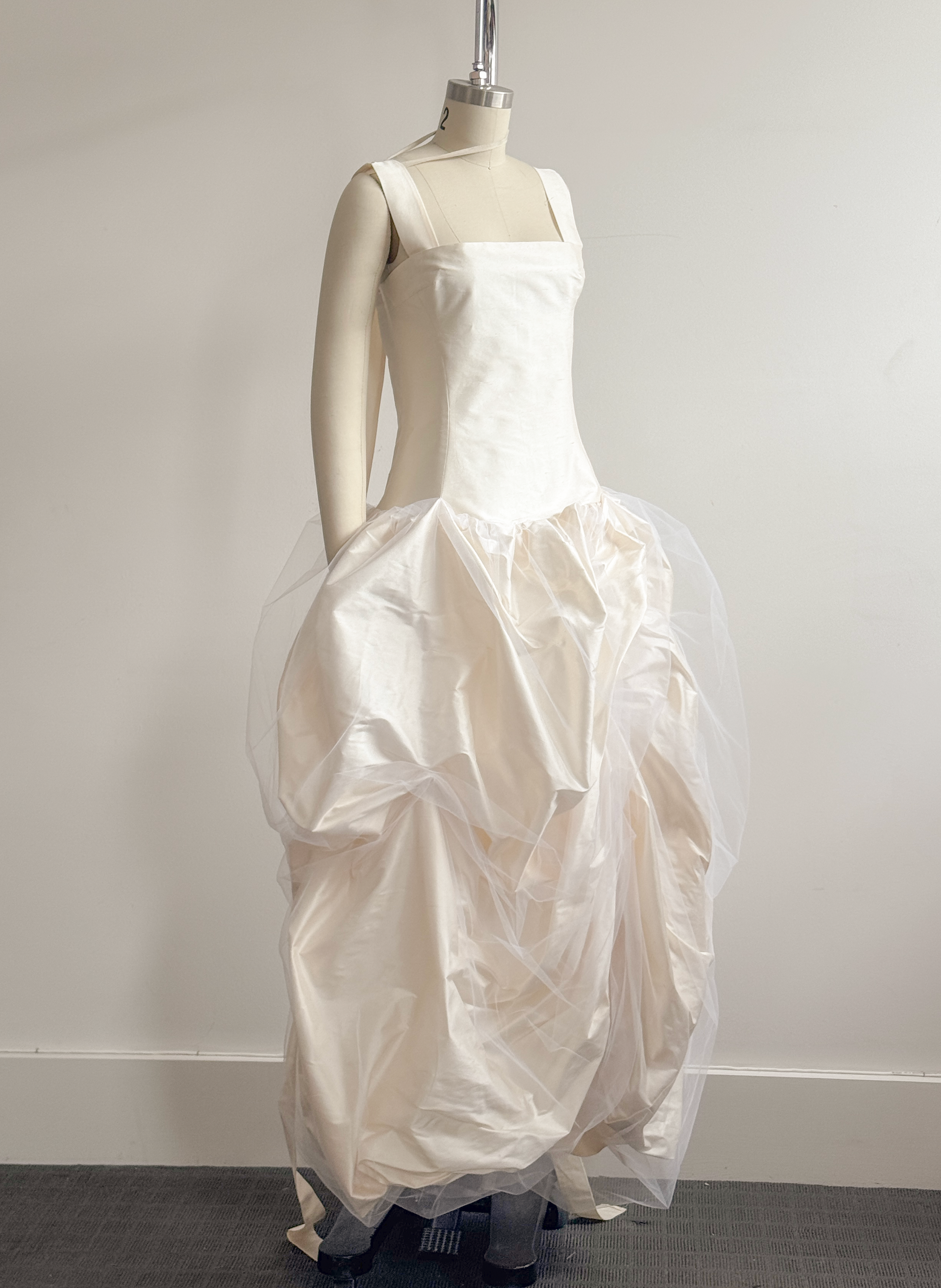 silk and tulle dress for maddy