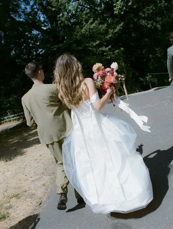 silk and tulle dress for maddy