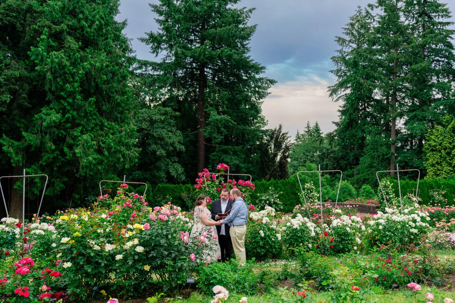 Portland Elopement at the Rose Garden